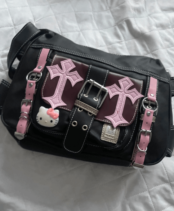 Vintage Y2K style purse drip swag vintage Hello Kitty gothic Size ONE SIZE - 3 Thumbnail