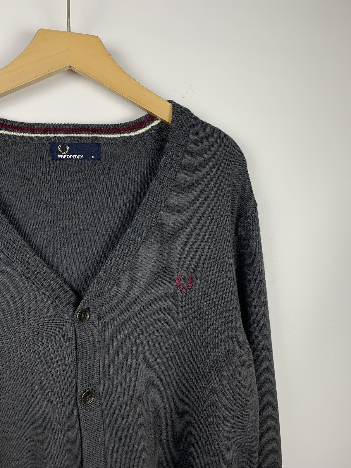 Fred Perry Fred Perry Men's Knit Cardigan Buttons Sweater Size M Size US M / EU 48-50 / 2 - 4 Thumbnail