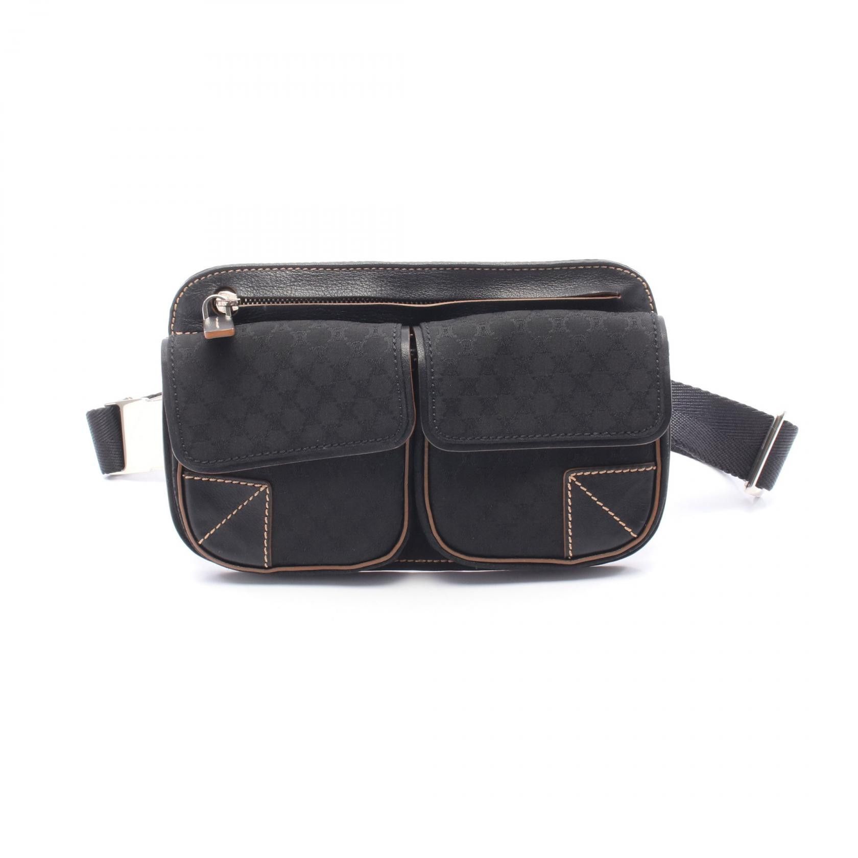 Celine Celine CELINE Macadam Canvas Leather Waist Bag Leather Belt Bag DUTY FREE for USA Size ONE SIZE - 1 Thumbnail