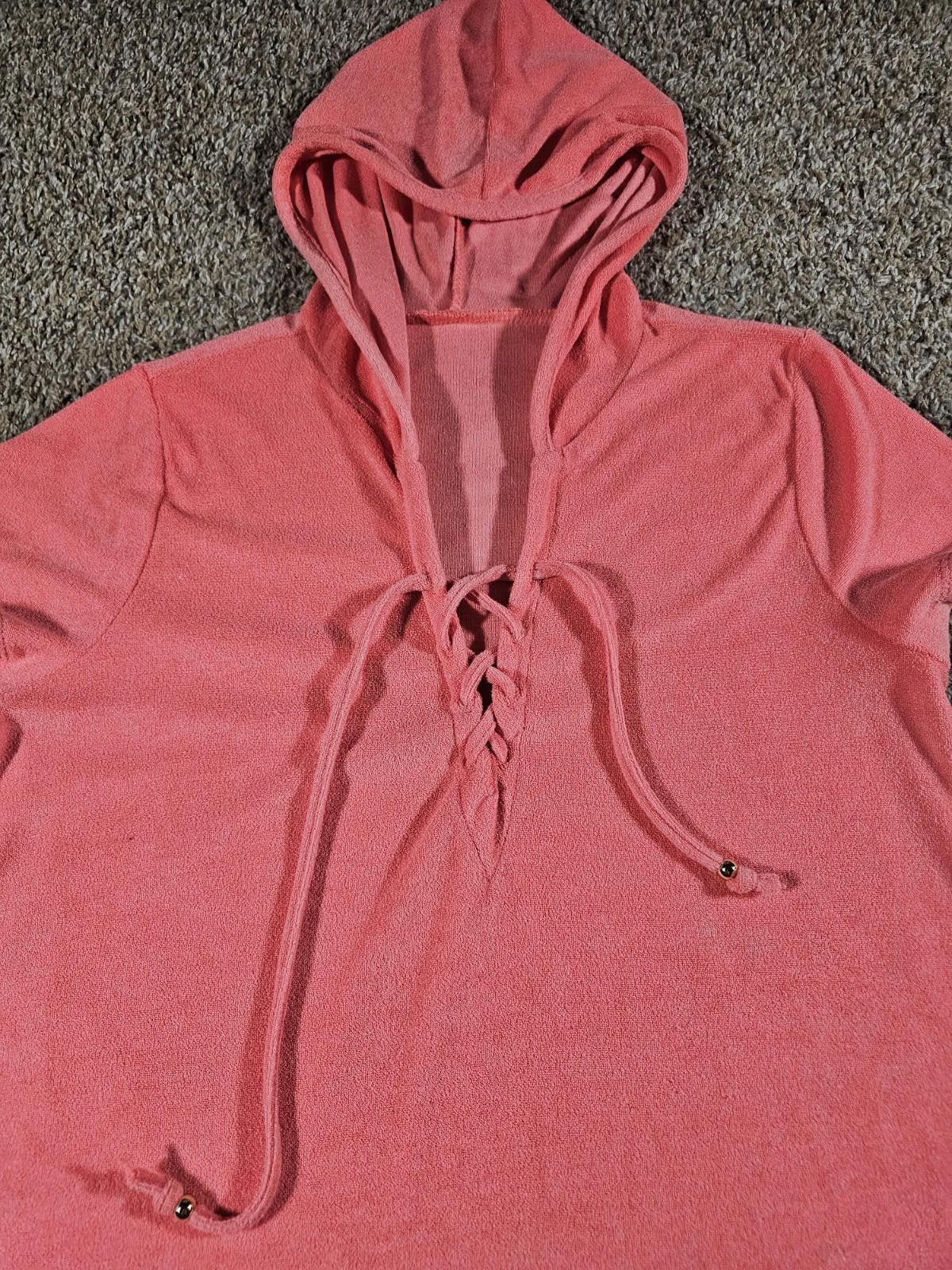 The Unbranded Brand Beach Swim Towel Hoodie Pink XL? Size ONE SIZE - 2 Thumbnail