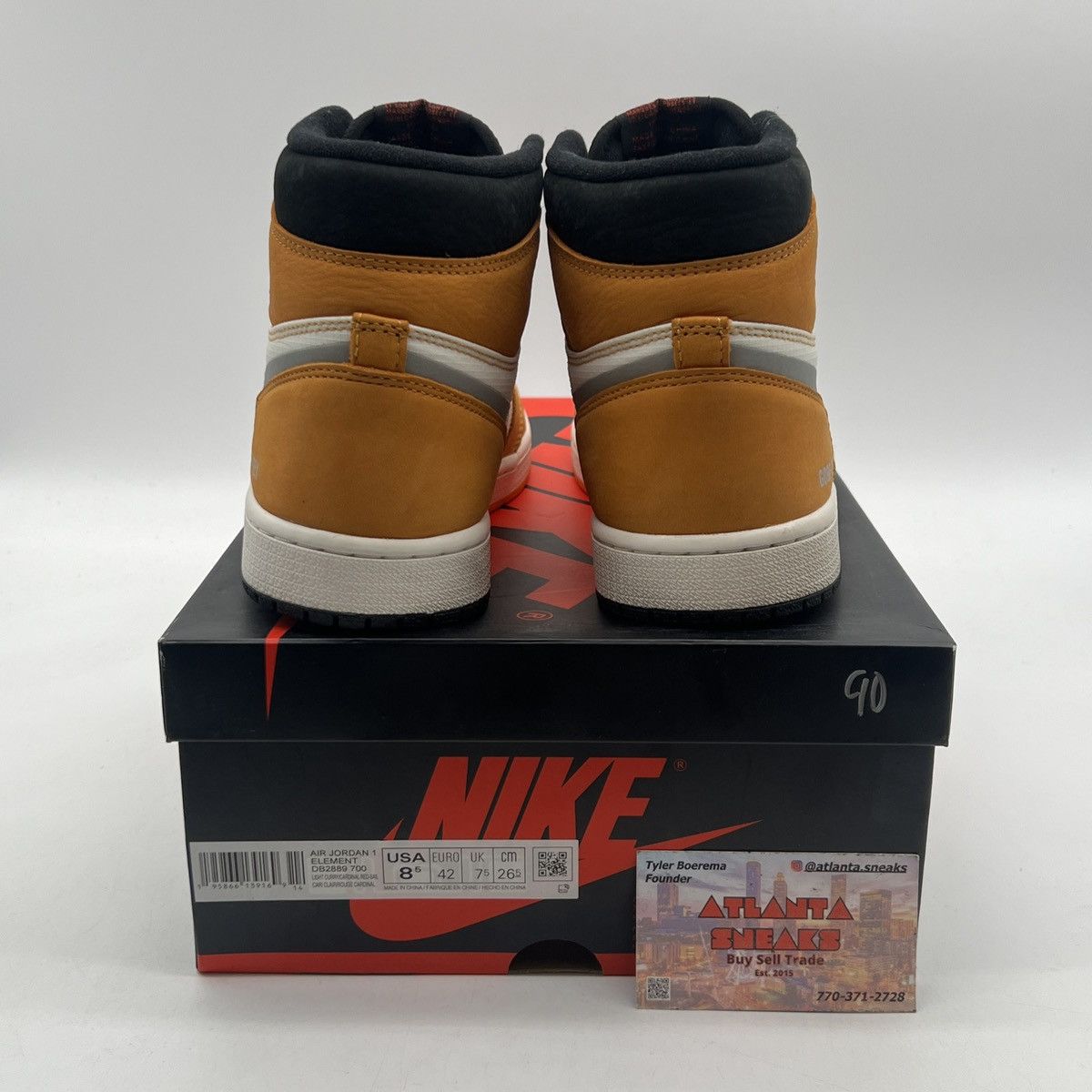 Nike Air Jordan 1 high element gore tex light curry Size US 8.5 / EU 41-42 - 3 Thumbnail