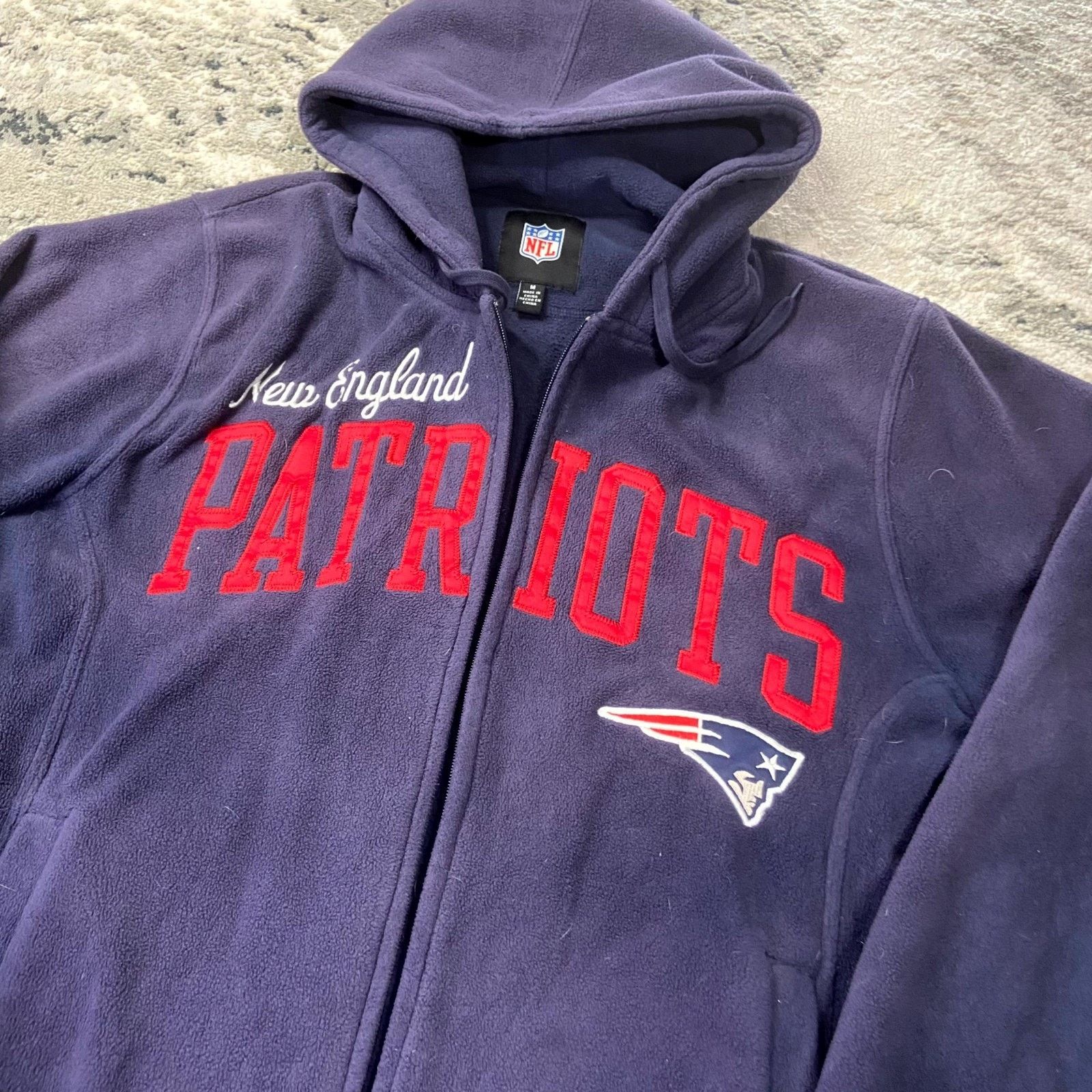 NFL New England Patriots Y2K AOP Hoodie Mens M Blue Football NFL Size US M / EU 48-50 / 2 - 3 Thumbnail