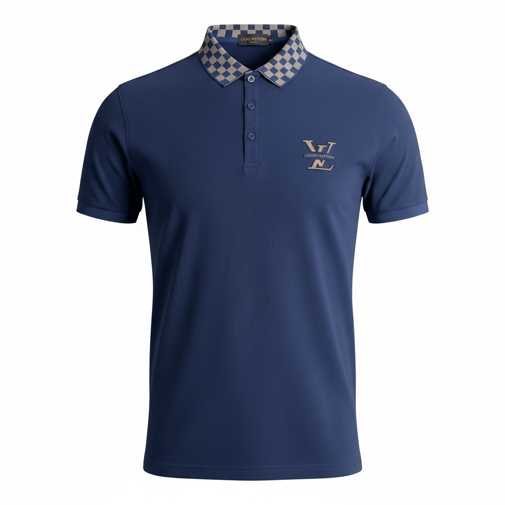 Other Men's navy blue polo-shirt, size Large Size US L / EU 52-54 / 3 - 2 Thumbnail