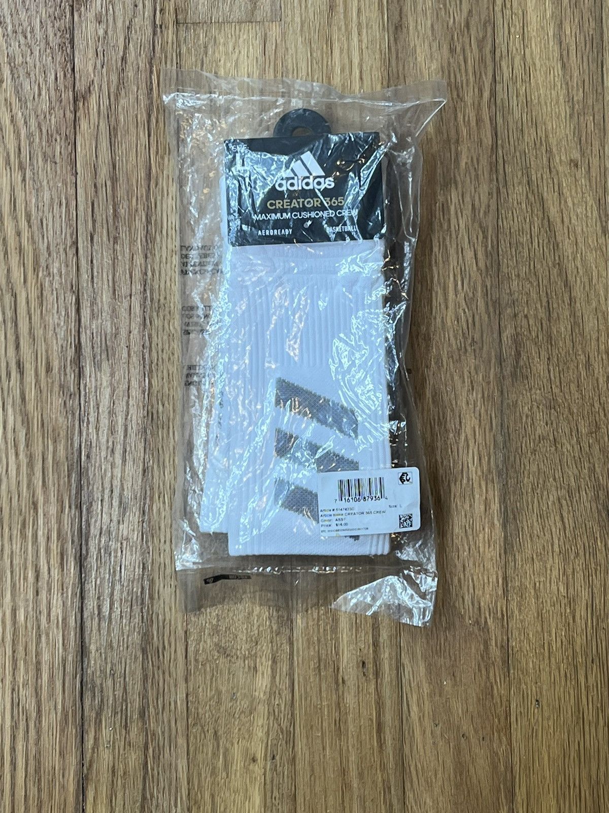 Adidas Adidas Creator 365 Maximum Cushioned Aeroready Crew Socks Size ONE SIZE - 1 Thumbnail