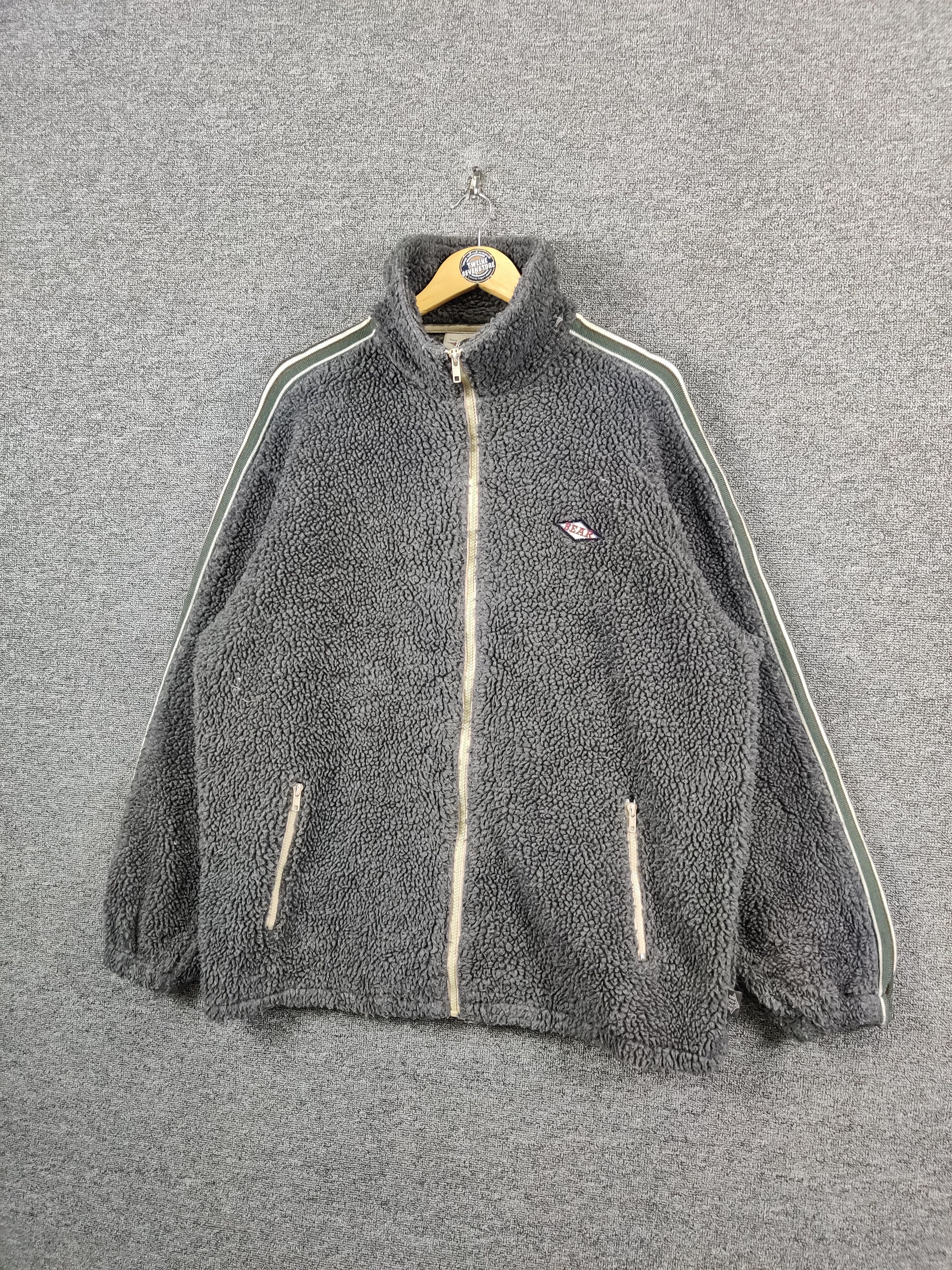 Japanese Brand Vintage Bear Sherpa Deep Pile Zipper Jacket Size US XL / EU 56 / 4 - 2 Thumbnail