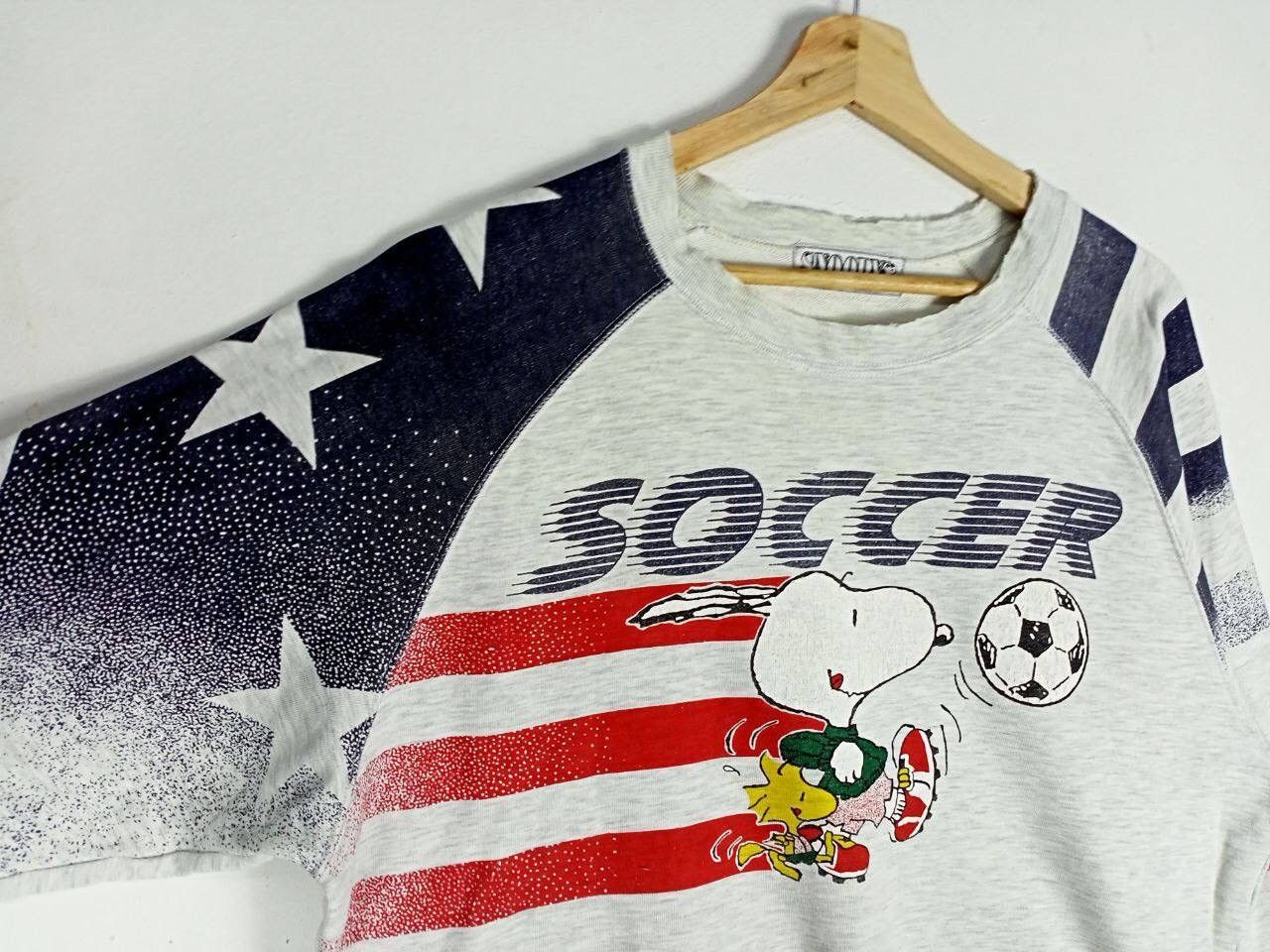 Cartoon Network × Peanuts × Vintage VINTAGE SNOOPY SOCCER SWEATSHIRT Size US M / EU 48-50 / 2 - 3 Thumbnail
