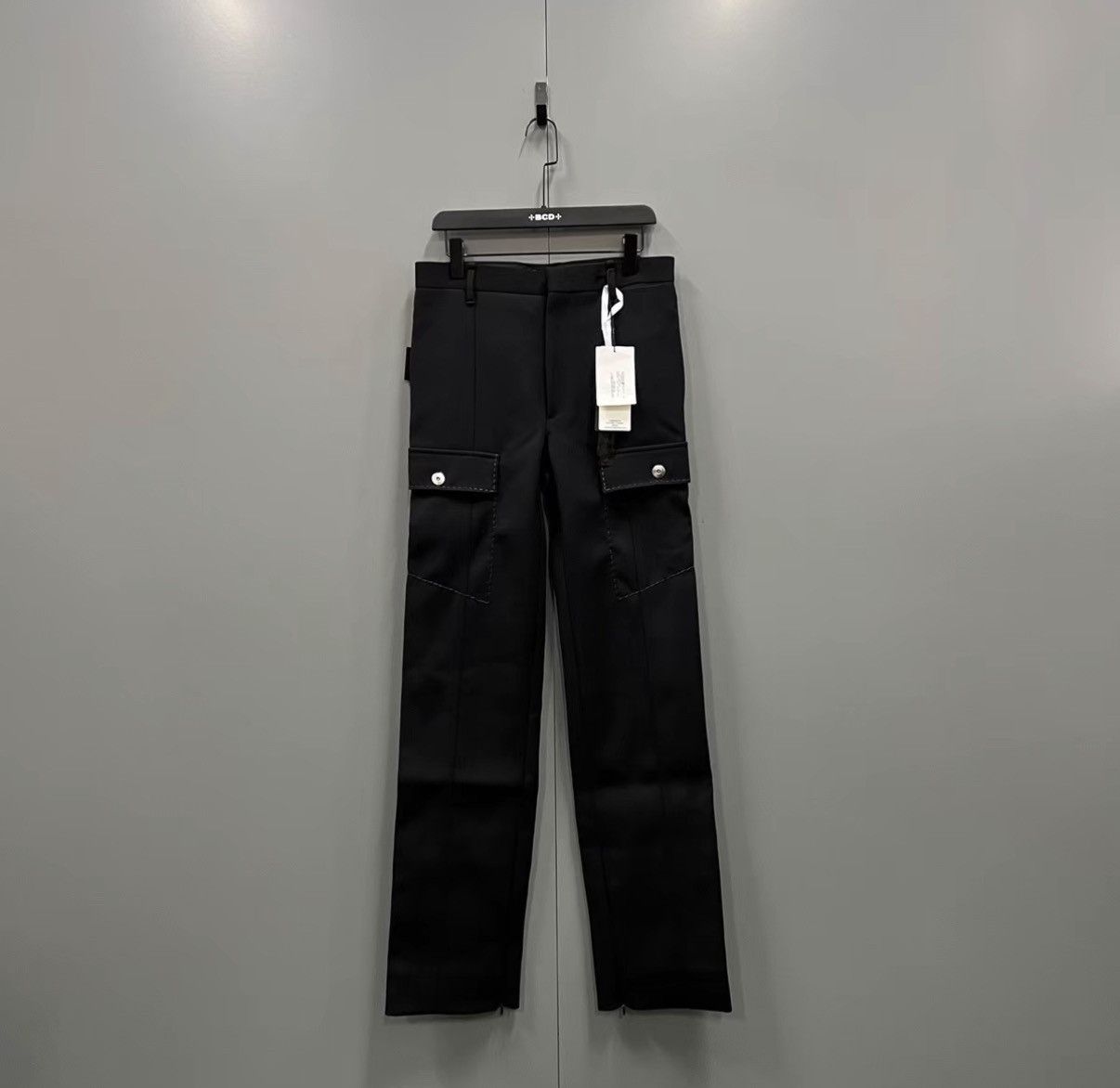 Bottega Veneta Bottega Veneta Black High-Waisted Pocket Pants J41 Size US 30 / EU 46 - 1 Thumbnail