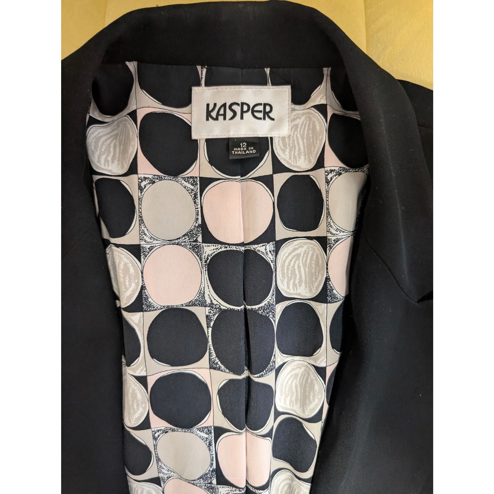 Other Kasper Women's Black Two-Button Blazer Size XL / US 12-14 / IT 48-50 - 3 Thumbnail