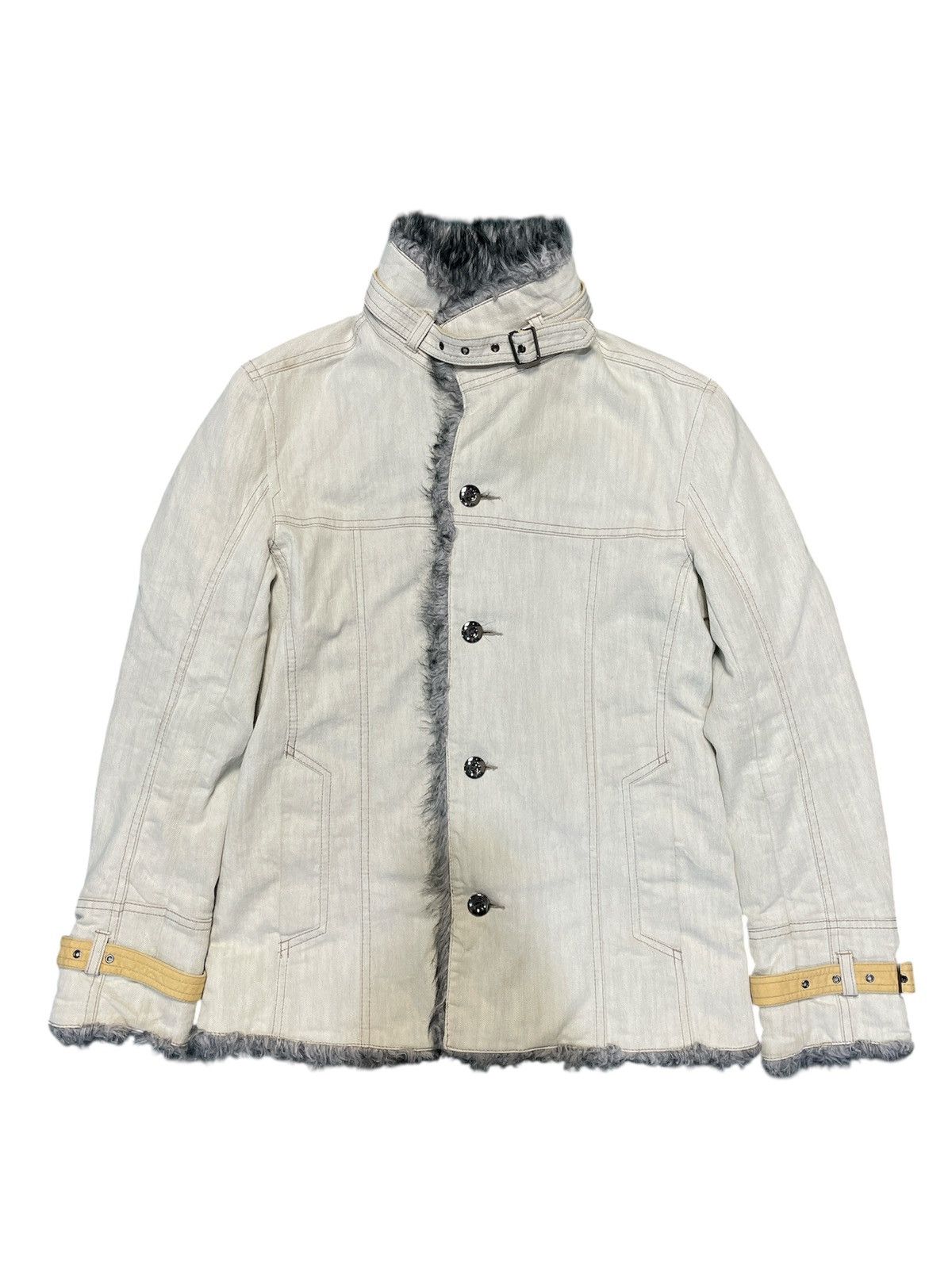 Japanese Nicole Hideaways Fur Bondage Jacket Punk