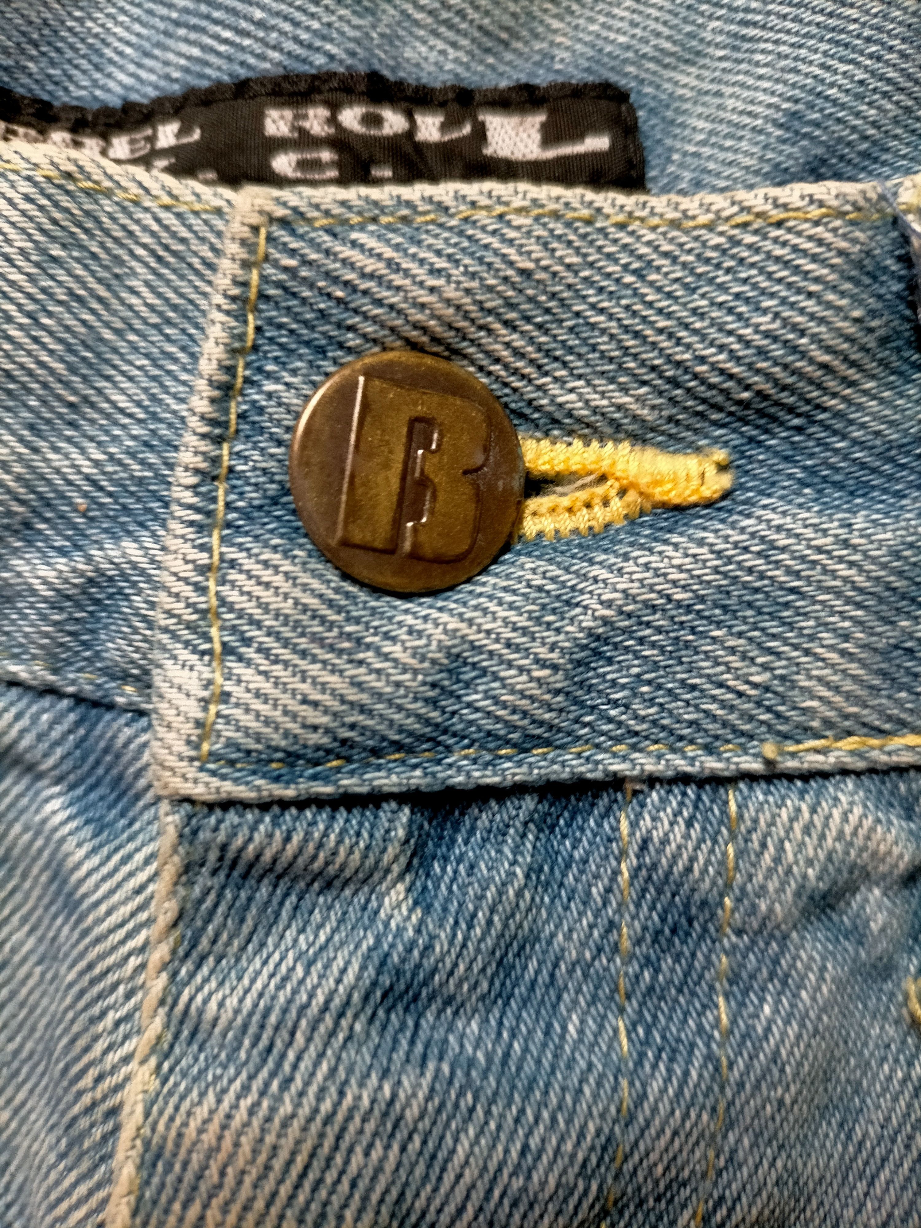JNCO × Japanese Brand Barrel Roll N.y.c Baggy Double Pocket Hip Hop Style Size US 31 - 14 Thumbnail