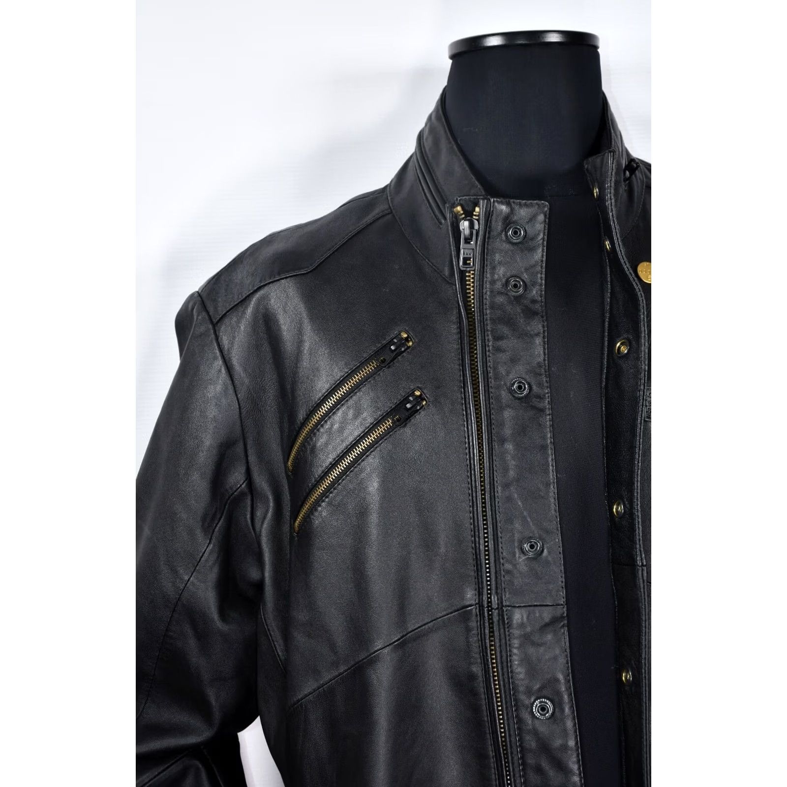 G-Star G-Star Tailored Dean Ryder Overshirt Jacket 2XL Black Leather Mens Vintage No N/A Size US XXL / EU 58 / 5 - 4 Thumbnail