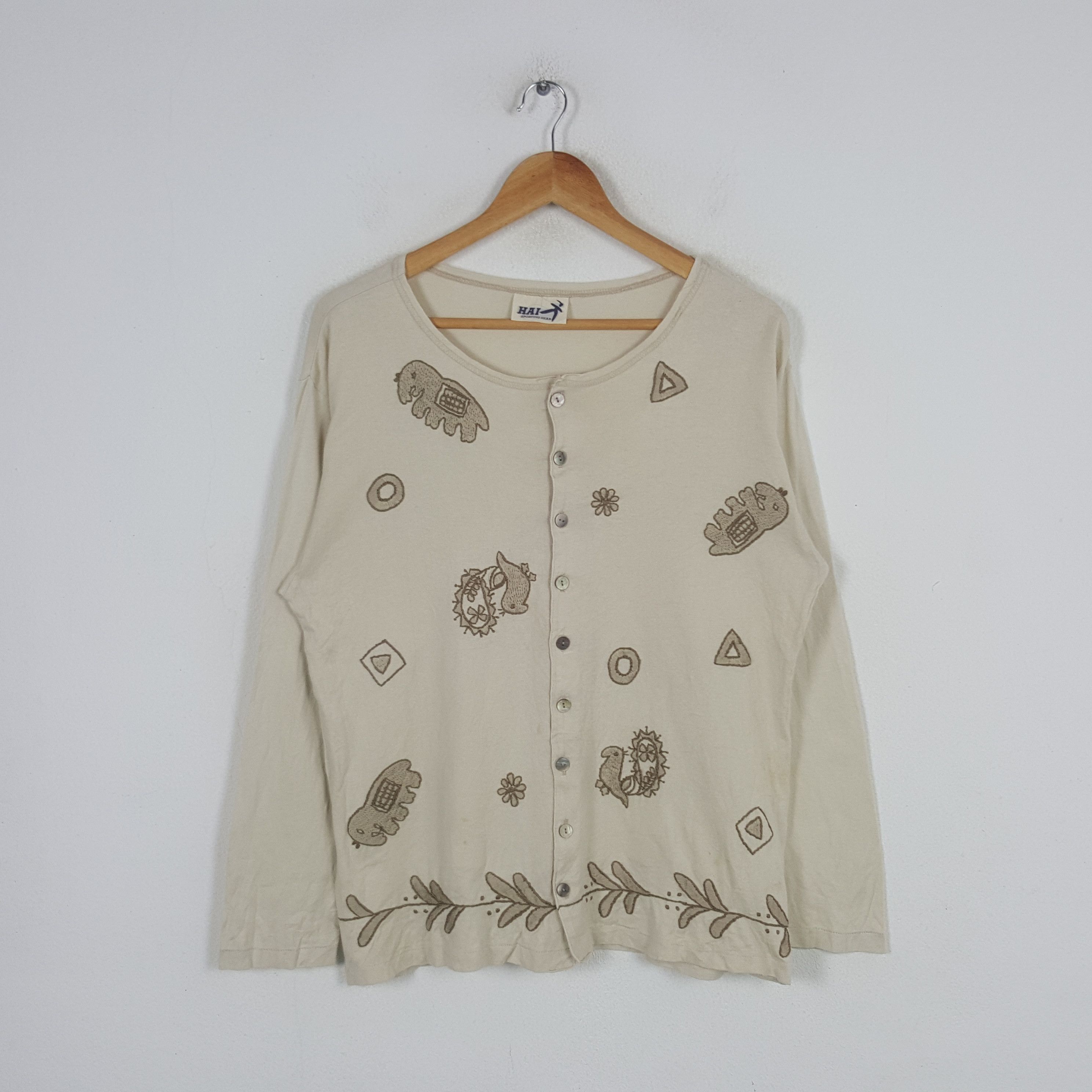 Hai Sporting Gear × Japanese Brand × Vintage Vintage Hai Sporting Gear by Issey Miyake Cardigan Size M / US 6-8 / IT 42-44 - 1 Thumbnail