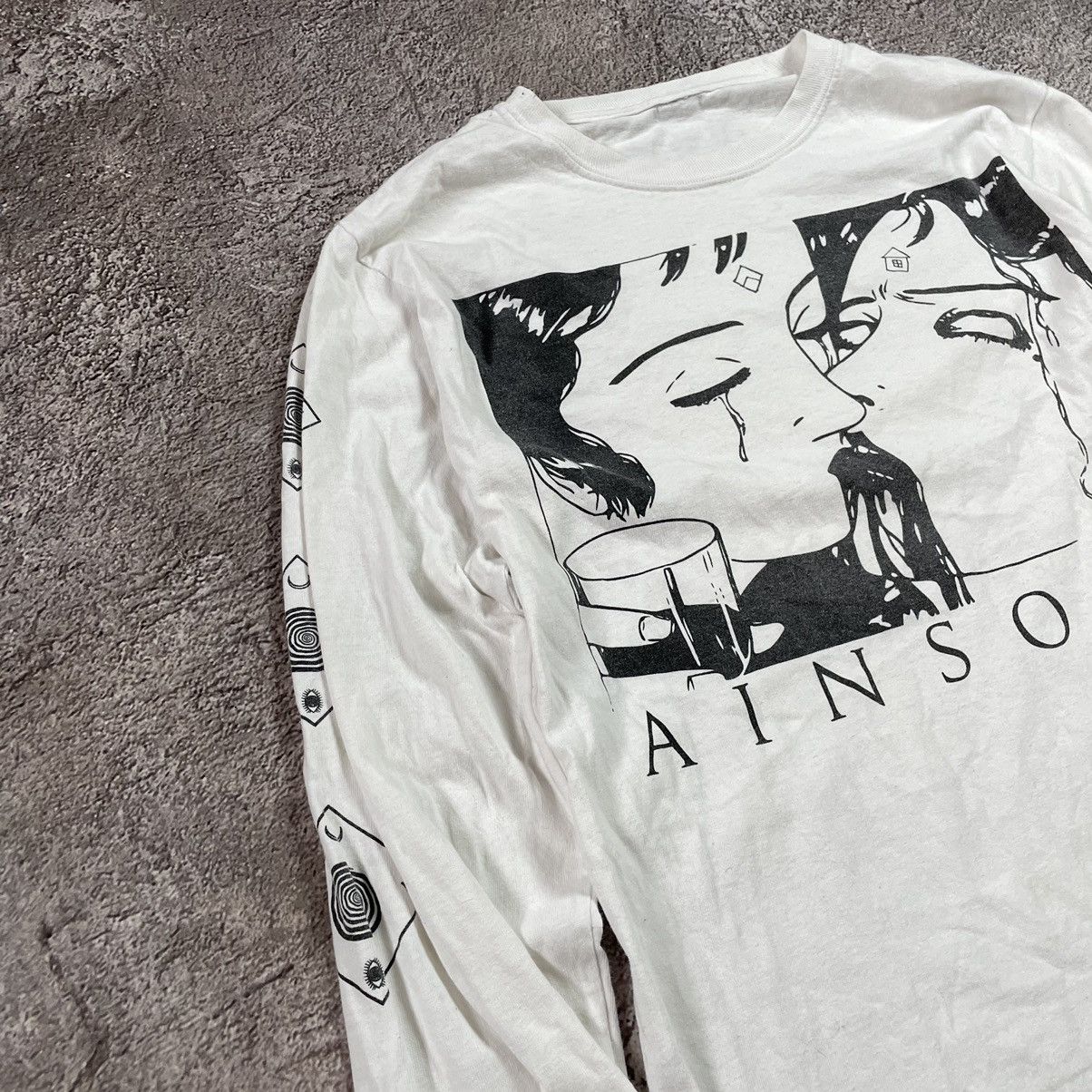 Vintage Vintage Y2K Graphic Tee Abstract Face Horror Streetwear M Size US M / EU 48-50 / 2 - 4 Thumbnail