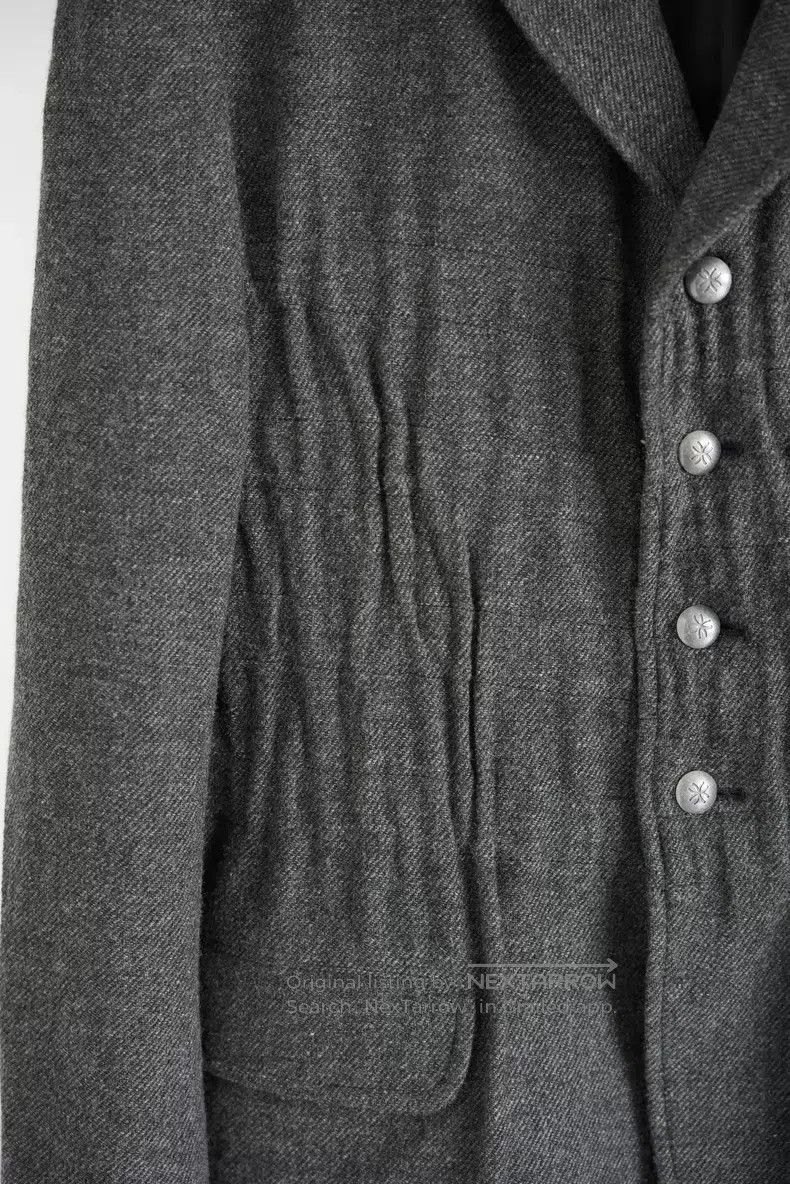 Yohji Yamamoto Yohji Yamamoto Size 3 05aw carved silver button pleated sui Size 40R - 5 Thumbnail