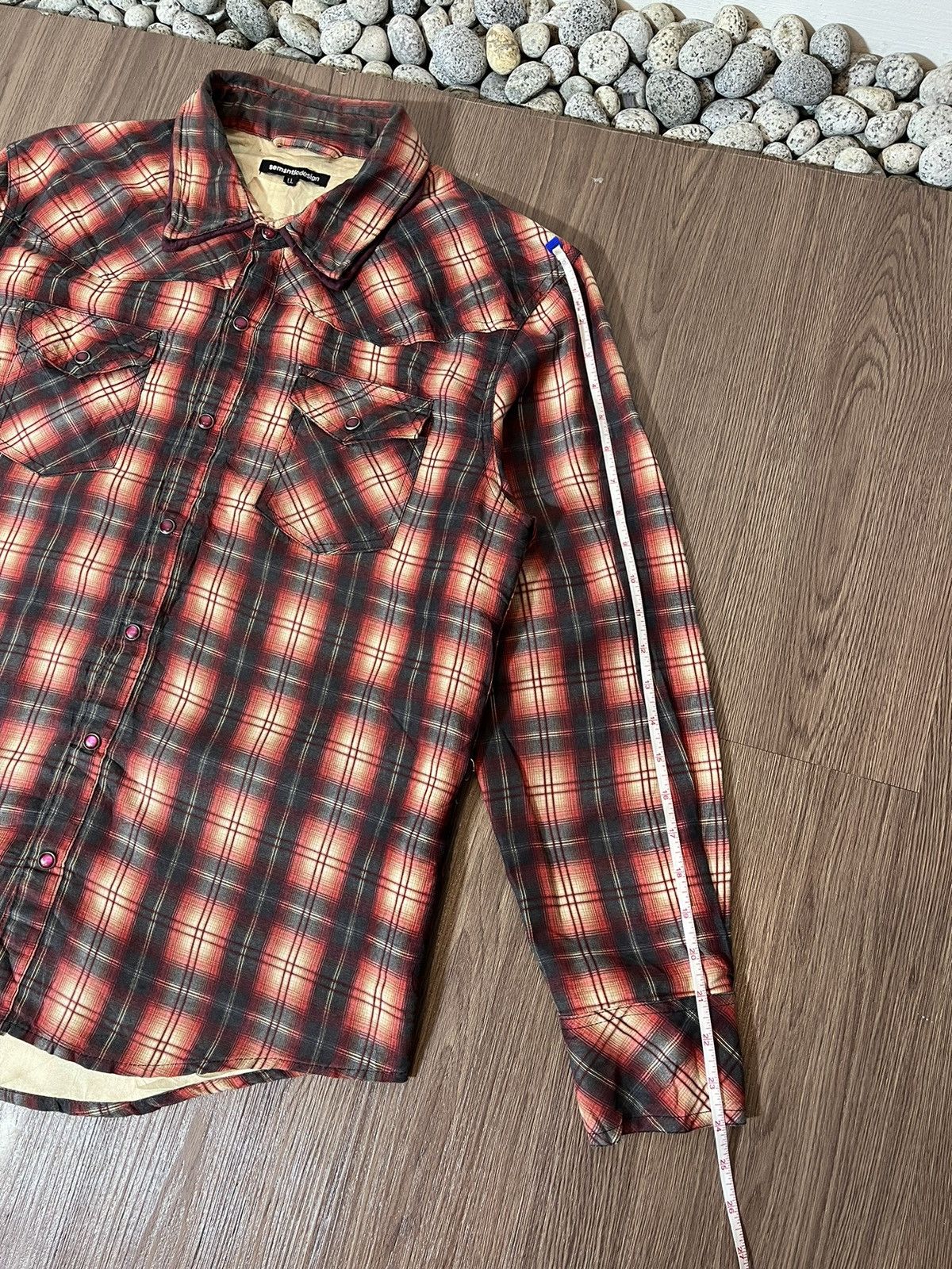 Japanese Brand × Tornado Mart × semanticdesign Semantic Design Double Collar Western Style Plaid Shirt Size US L / EU 52-54 / 3 - 15 Thumbnail