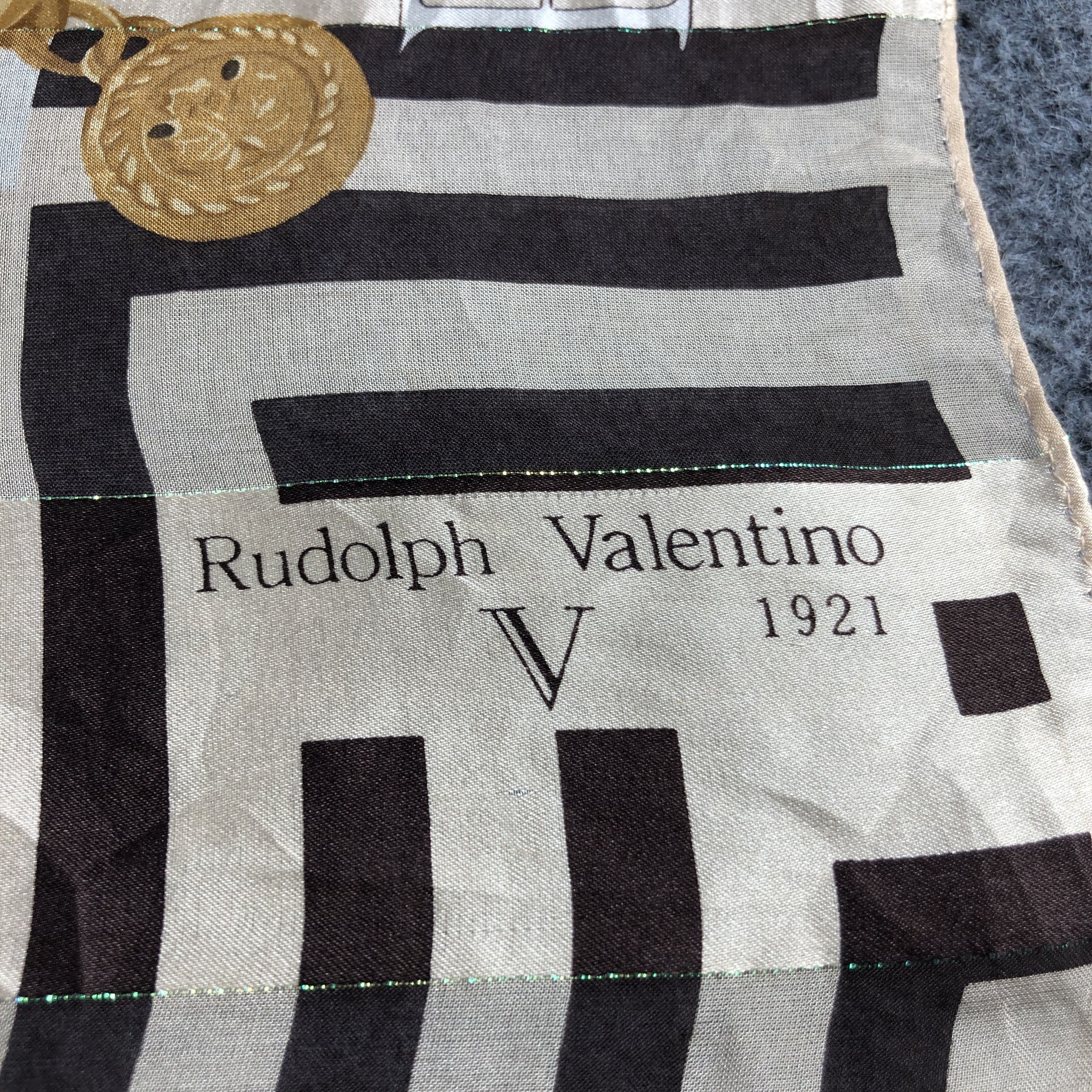 Vintage Vintage Rudolph Valentino Dots Silk Scarf M1225 Size ONE SIZE - 4 Thumbnail