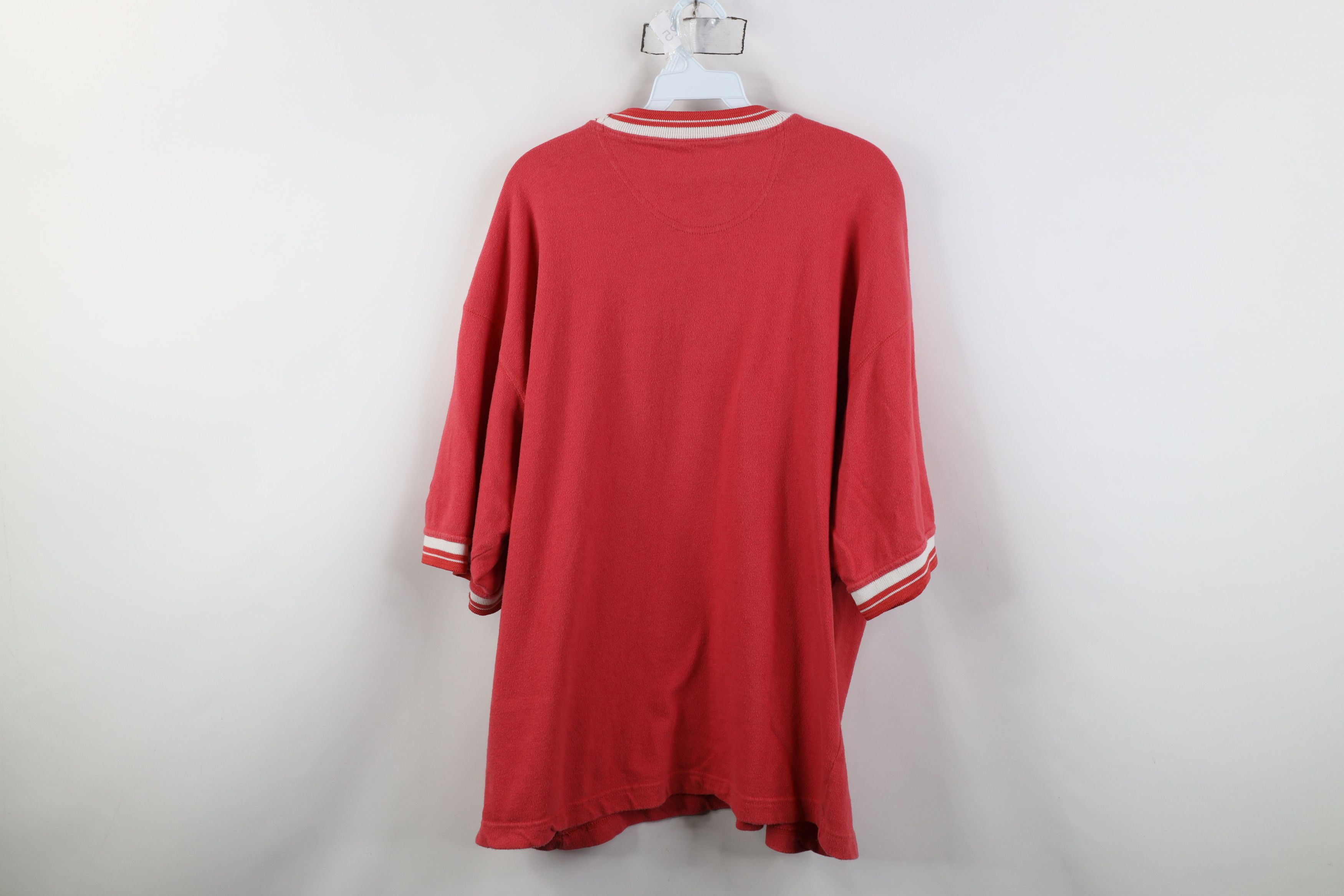 Starter Vintage 90s Starter Red Wings Ribbed Knit Ringer T-Shirt Size US XL / EU 56 / 4 - 11 Thumbnail
