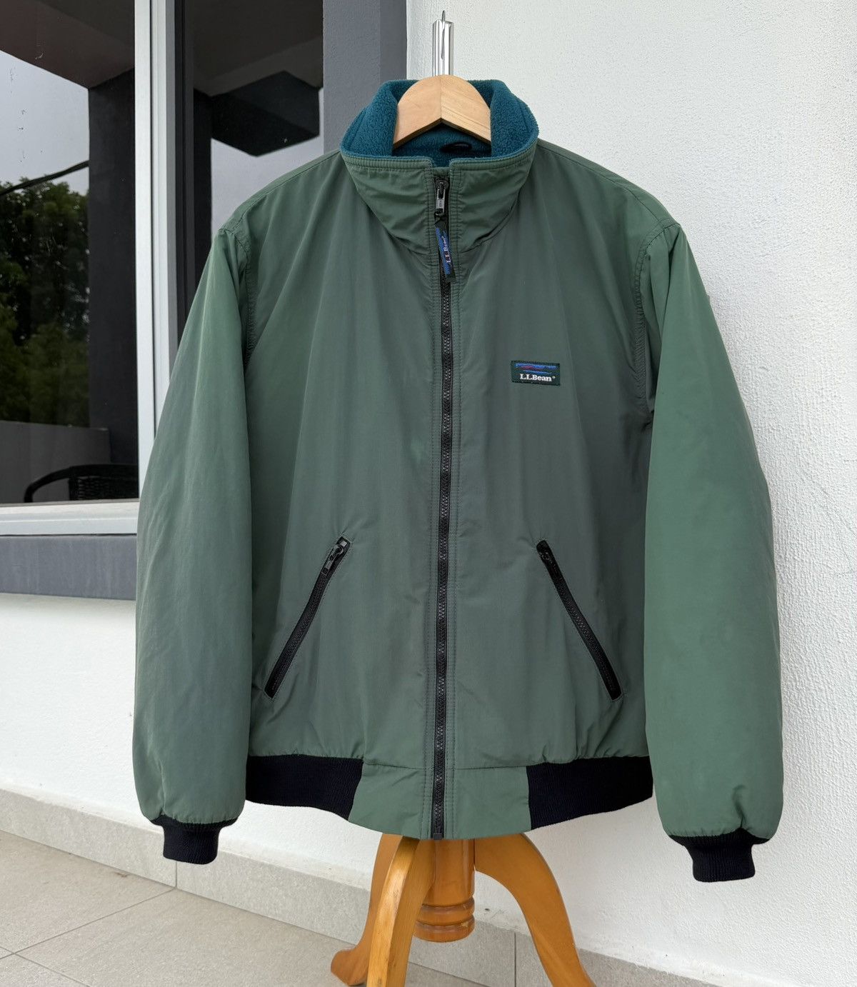 L.L. Bean Vintage L.L.Bean Warm Up Jacket Green Fleece Lined Outdoor Size US M / EU 48-50 / 2 - 11 Thumbnail