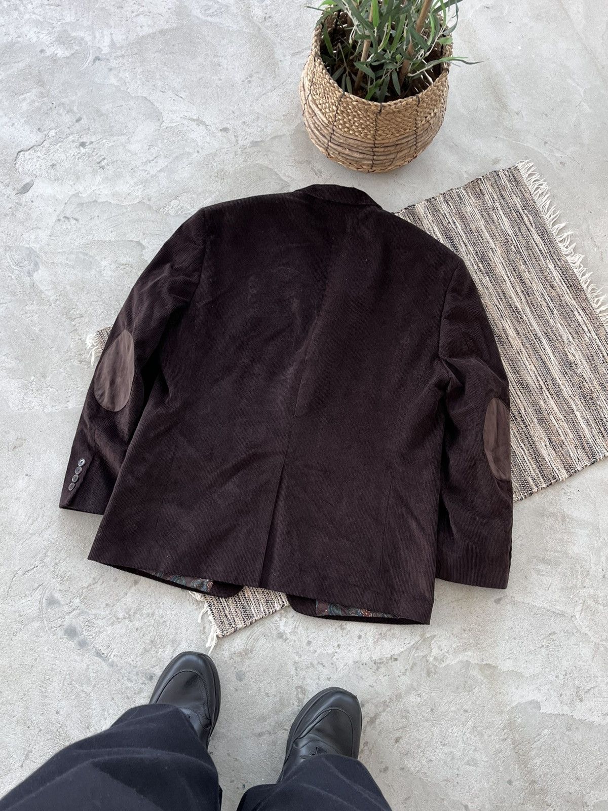 Polo Ralph Lauren Vintage Polo Ralph Lauren Brown Corduroy Blazer Avantgarde Size 44R - 2 Thumbnail