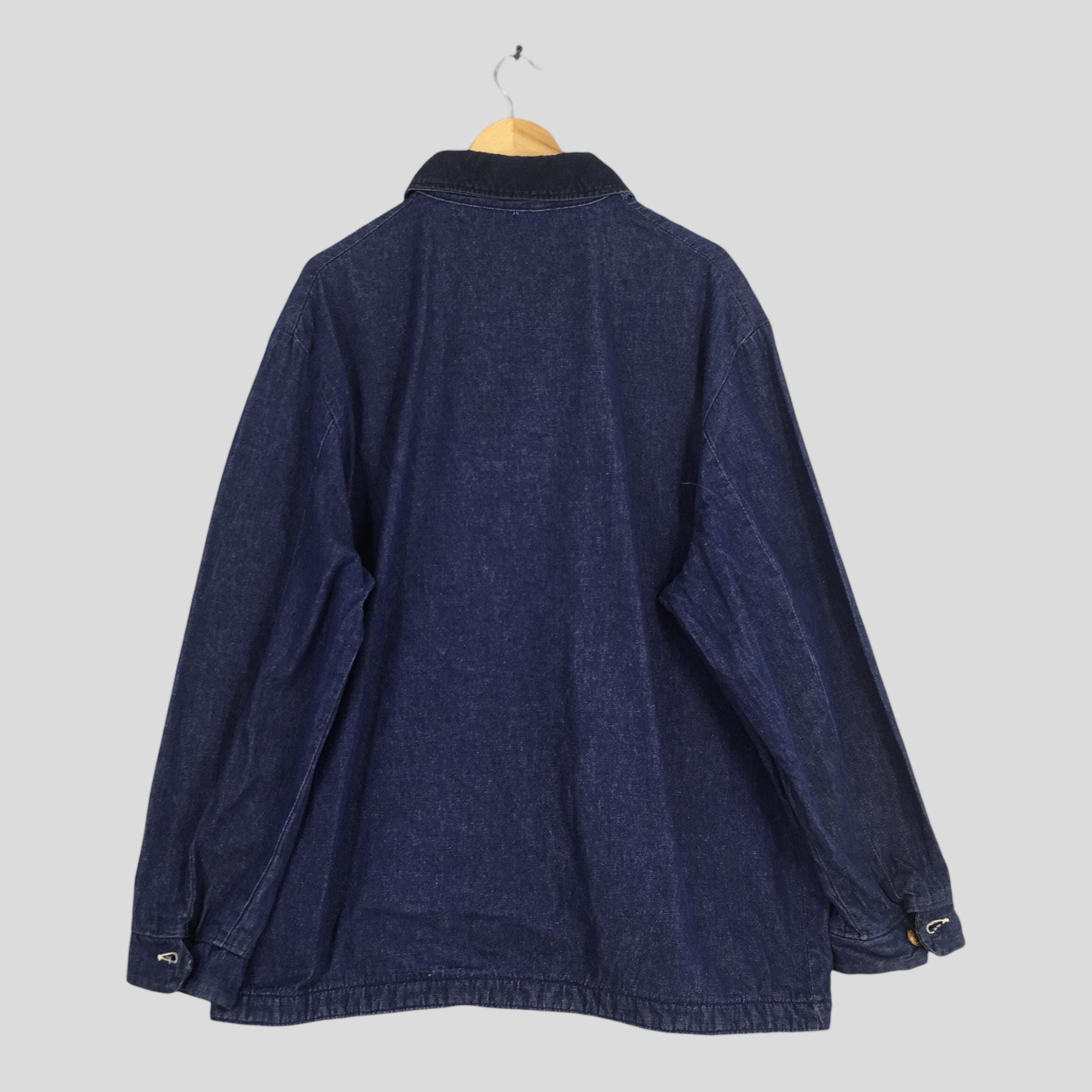 Wrangler 1970s Wrangler Sanforize Blue Chore Denim Jacket XLarge Size US XL / EU 56 / 4 - 9 Thumbnail