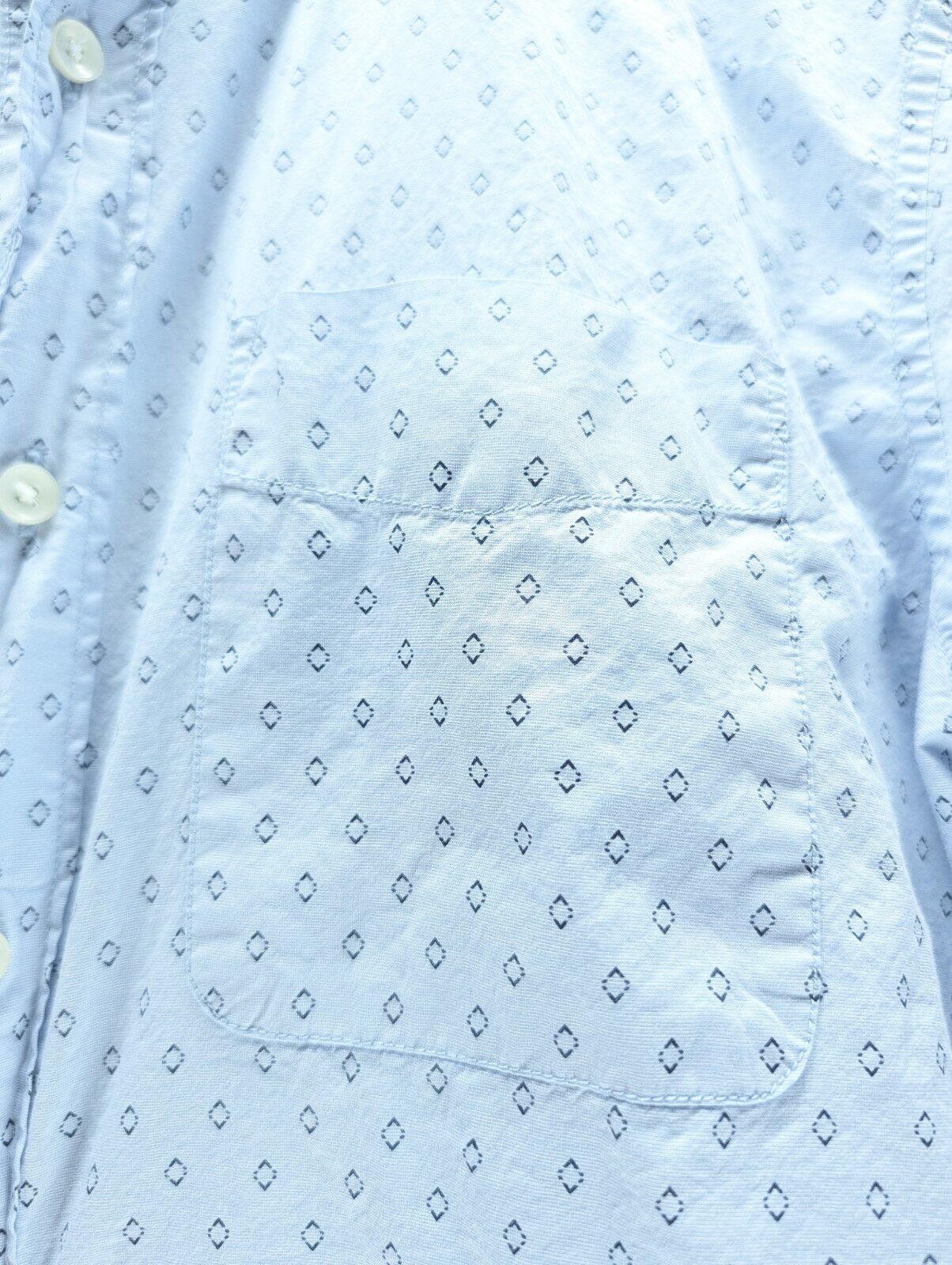 American Eagle Outfitters American Eagle Button Down Shirt Men M Diamond Light Blue Size US M / EU 48-50 / 2 - 6 Thumbnail