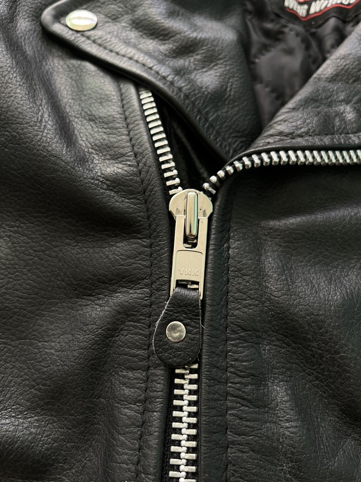 Vintage Wolf Wear Without Fear Vintage Leather Moto Jacket Black Size US XXL / EU 58 / 5 - 6 Thumbnail