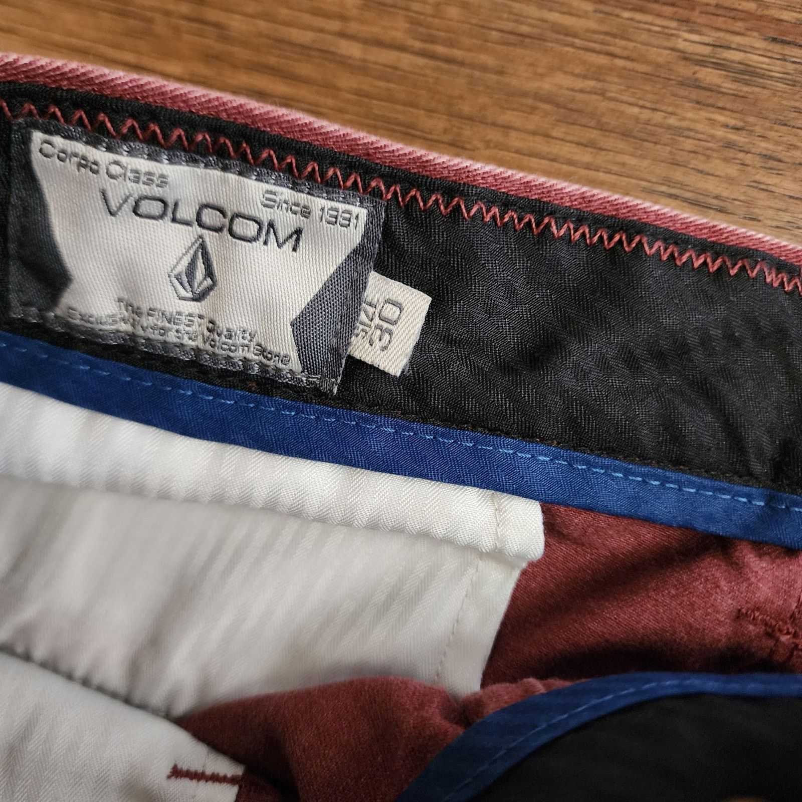 Volcom Volcom Corpo Class Red Chino Shorts Men's Size 30 - Size US 30 / EU 46 - 2 Thumbnail