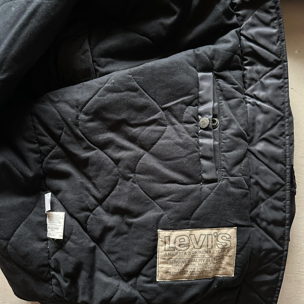 Levi's vintage 90s levis black flight bomber jacket Size US L / EU 52-54 / 3 - 7 Thumbnail