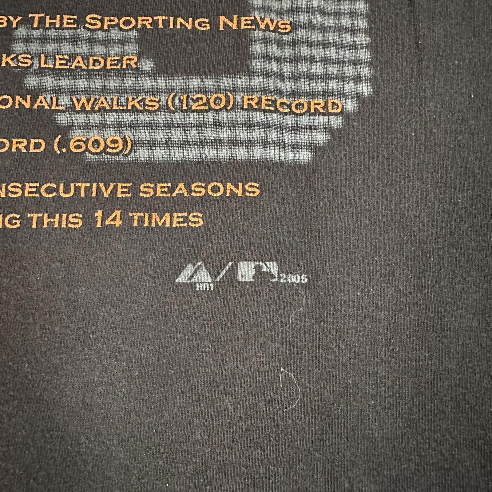 Gildan Gildan Men's T-Shirt Large Black Barry Bonds 715 Home Run 05 Size US L / EU 52-54 / 3 - 3 Thumbnail