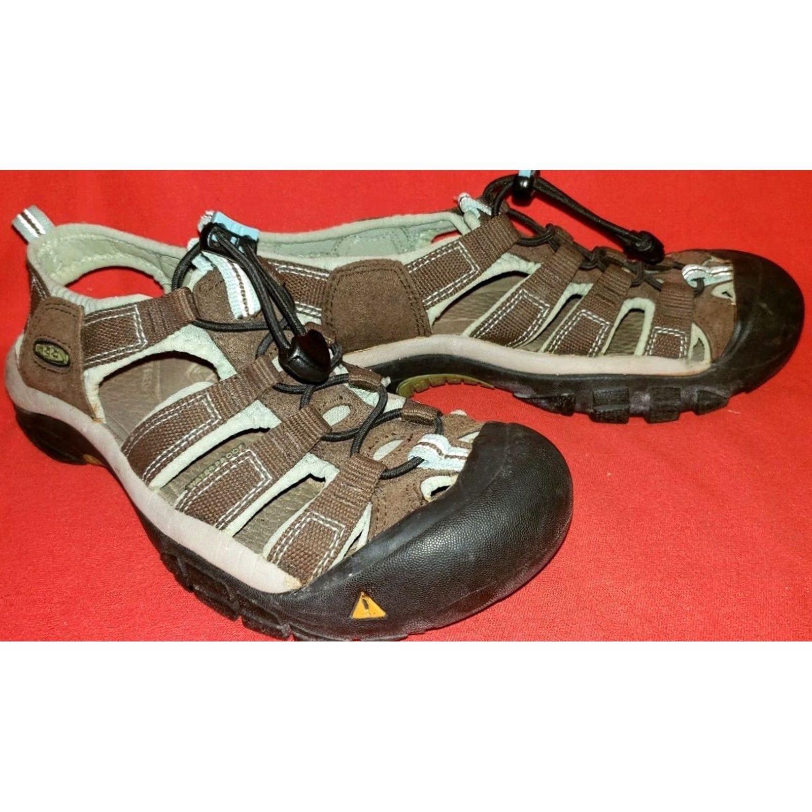 KEEN KEEN Newport H2 Sport Sandals Women's 7.5M 38EU Brown Suede Mint Green Size US 8 / IT 38 - 5 Thumbnail