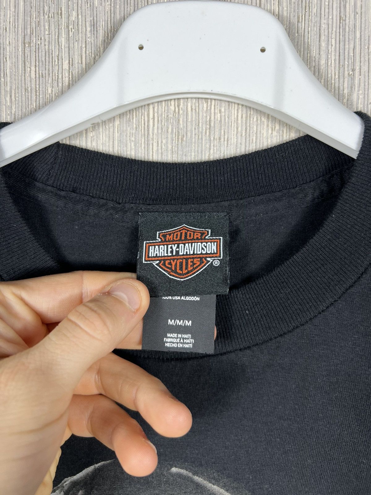 Harley Davidson Harley-Davidson skull logo motorcycles Berlin Germany tee Size US M / EU 48-50 / 2 - 6 Thumbnail