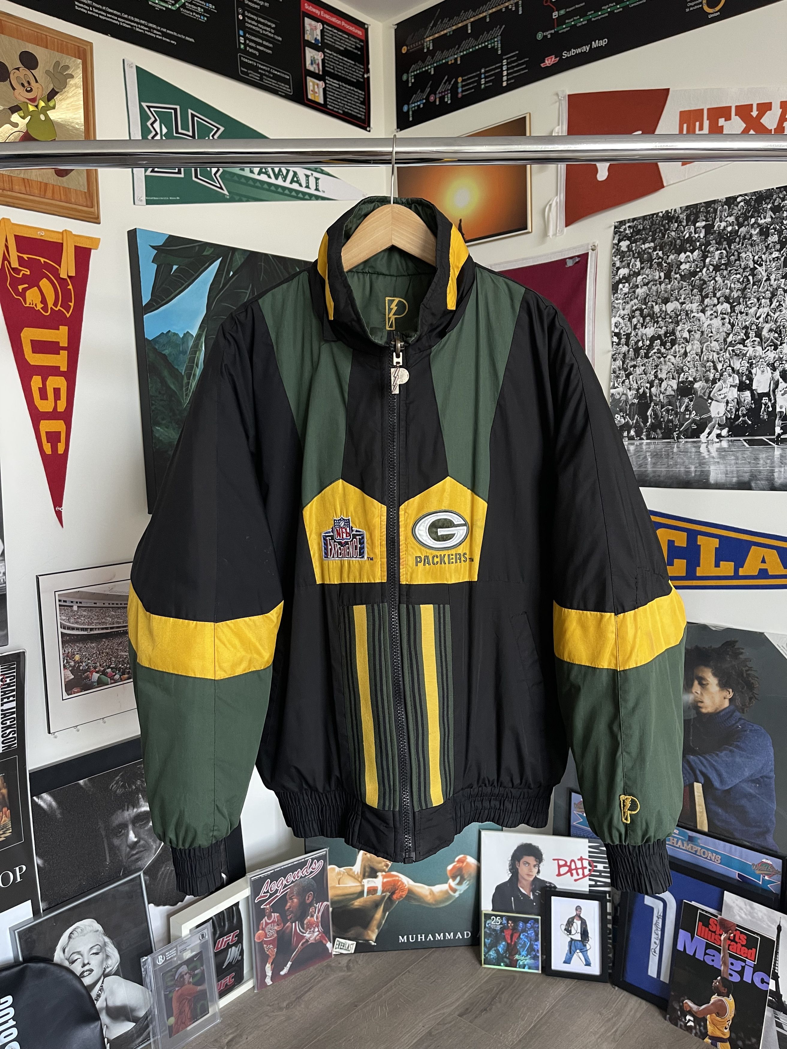 Vintage Pro Player NFL GREEN BAY PACKERS Reversible Jacket