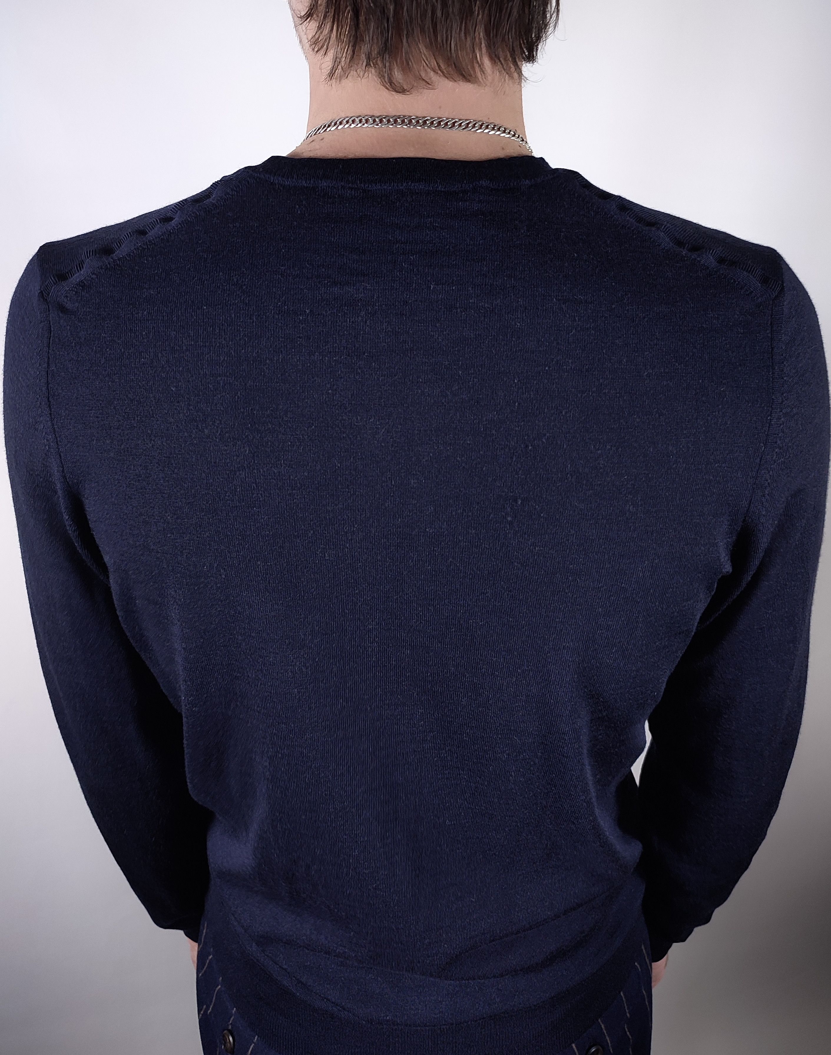 Saint Laurent Paris Yves Saint Laurent YSL Logo Wool Knit Jumper Sweater Size US M / EU 48-50 / 2 - 6 Thumbnail