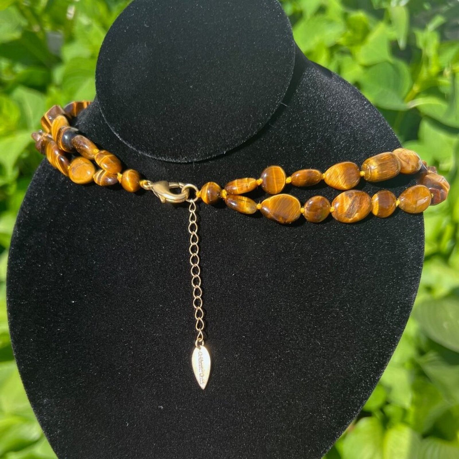 Coldwater Creek Coldwater Creek signed Double Layer Tiger Eye Necklace Size ONE SIZE - 2 Thumbnail