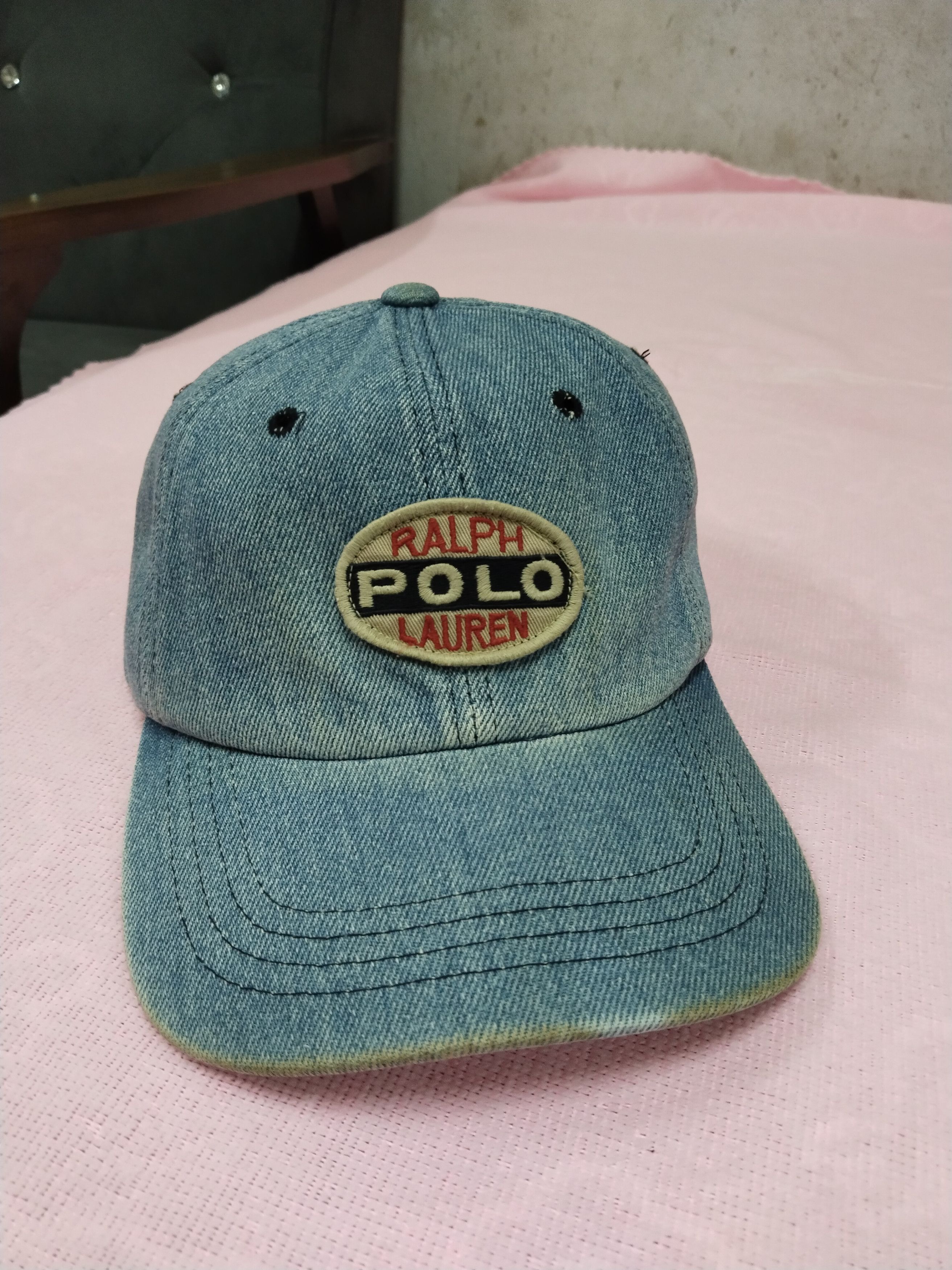 RRL Ralph Lauren Double RL Blue Denim Newsboy Cap | Grailed