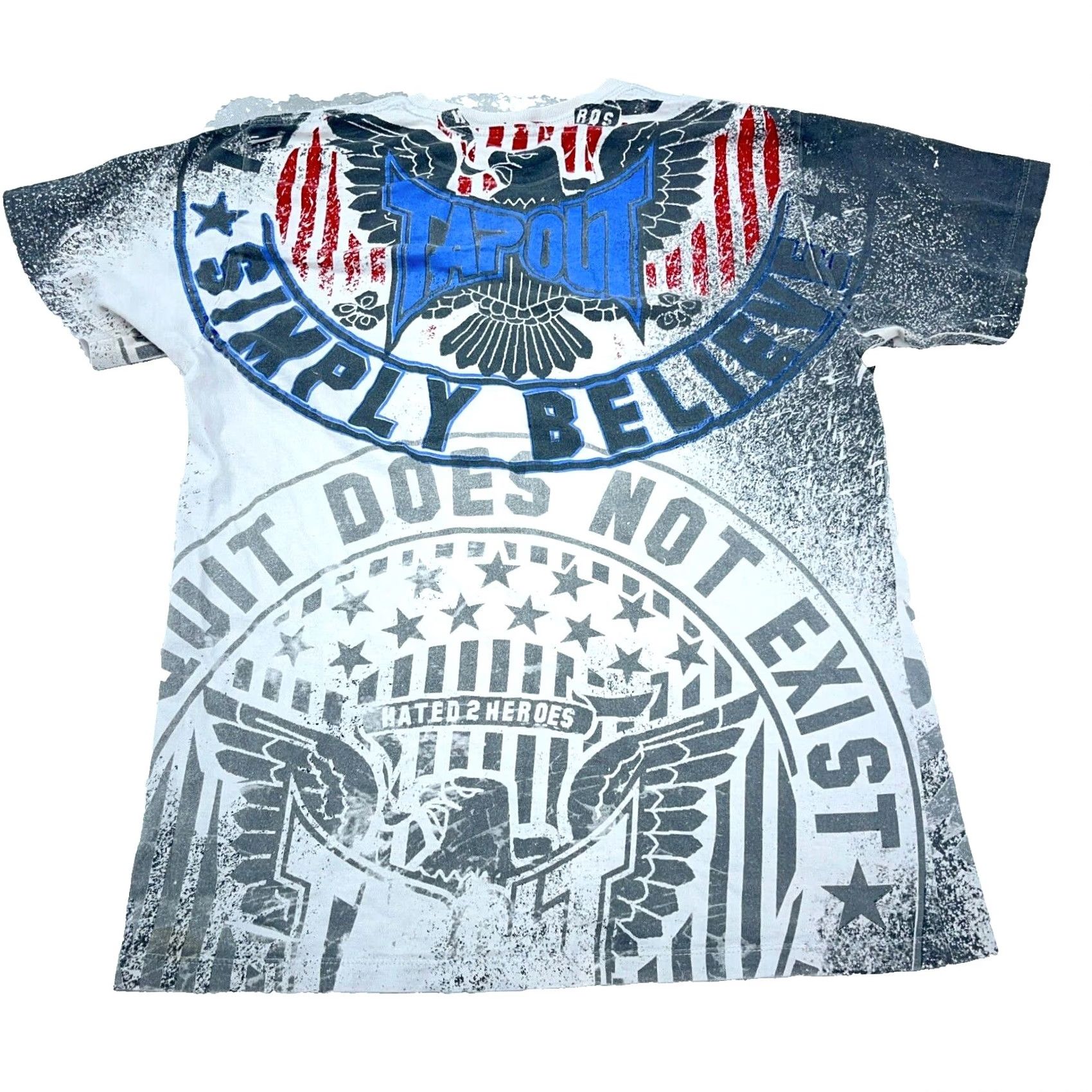 Tapout Tapout Shirt Men Medium White Tee Graphic Print Goth Grunge USA Punk Retro AOP Vintage T-Shirt Shortsleeve Crew Neck/All Seasons/Machine Washable Size US M / EU 48-50 / 2 - 2 Thumbnail