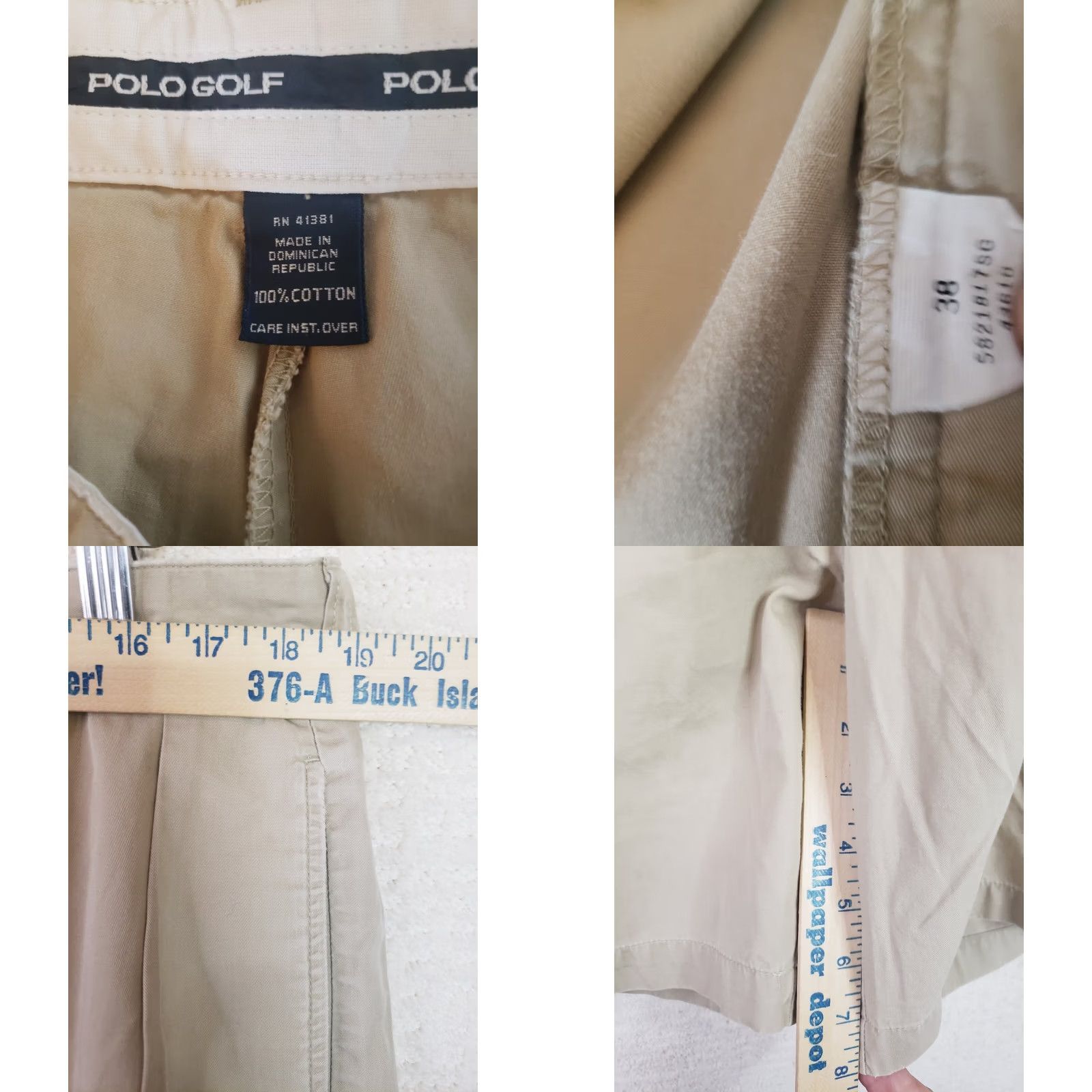 Ralph Lauren Polo Golf Ralph Lauren Chino Shorts Mens 38x8 Beige Cotton Pleated Zip Closure Regular Fit Shortsevent Casual Mens Size US M / EU 48-50 / 2 - 9 Thumbnail