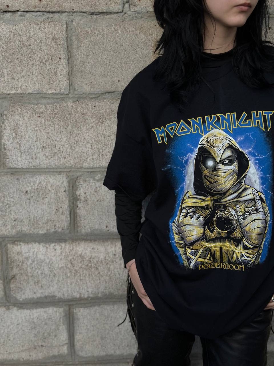 Japanese Brand VTG Adult Moon Knight Marvel Style By Iron Maiden T-shirts Size US M / EU 48-50 / 2 - 4 Thumbnail