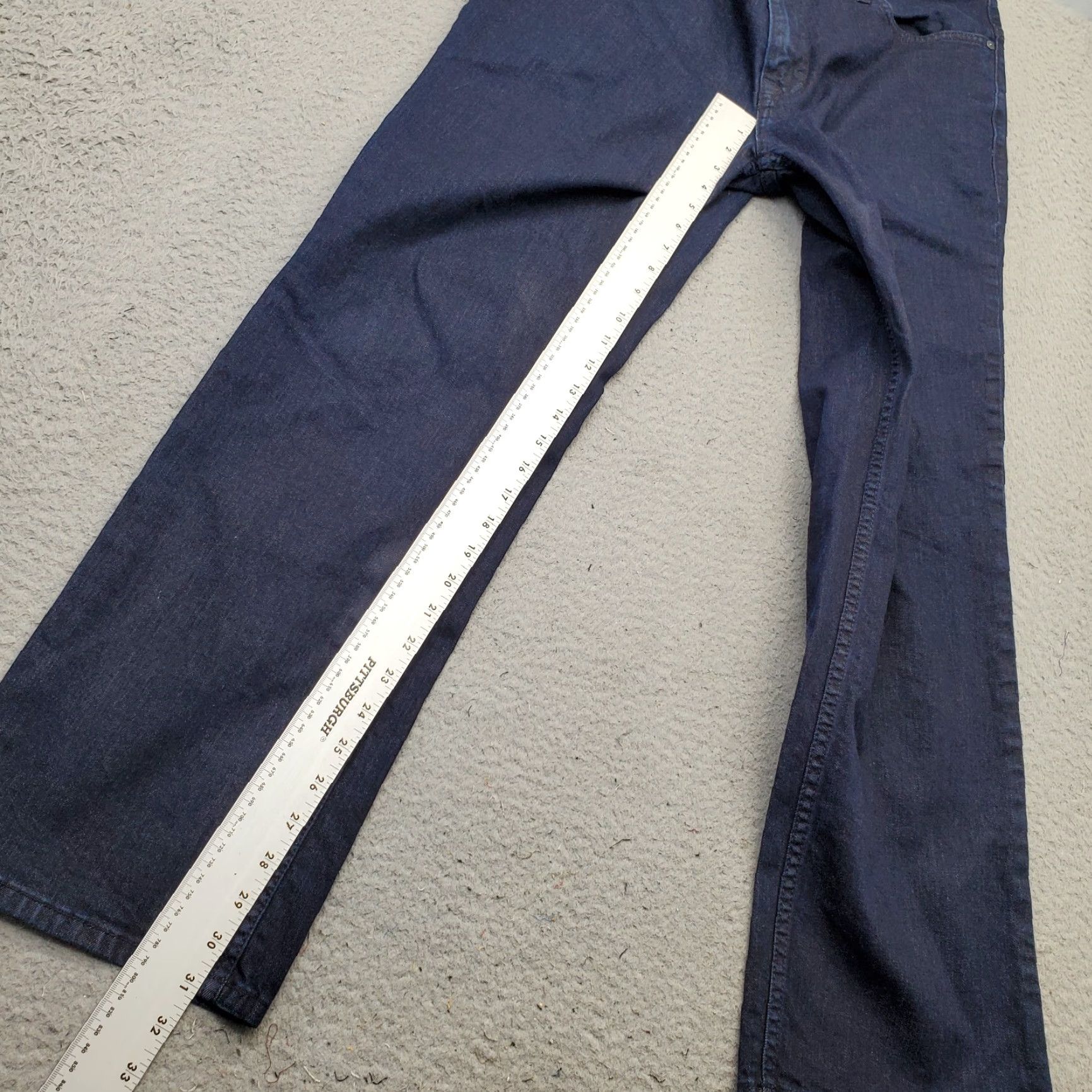 Calvin Klein Calvin Klein Jeans Mens Navy Dark Wash Denim 34x30 Stretch Straight Leg Regular Size Mens Size US 34 / EU 50 - 3 Thumbnail