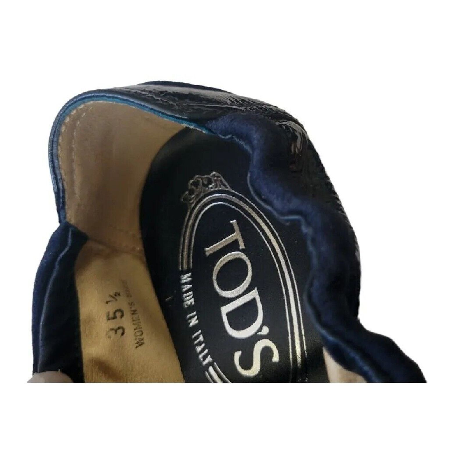 Tod's TOD'S Womens Blue Suede Ballerina Flat Shoes Size EU 35.5 Size US 5.5 / IT 35.5 - 6 Thumbnail