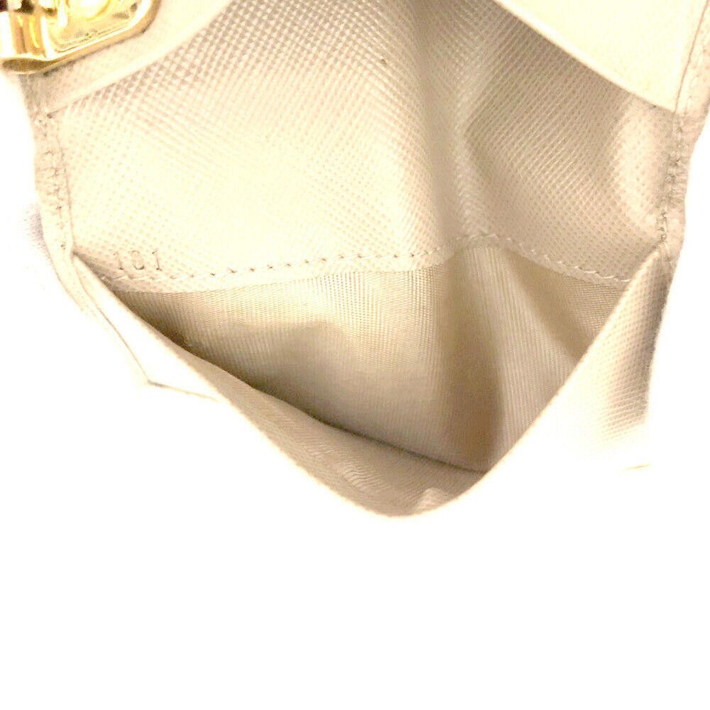 Prada PRE-ORDER Prada Saffiano 4 Key Holder Beige Size ONE SIZE - 7 Thumbnail