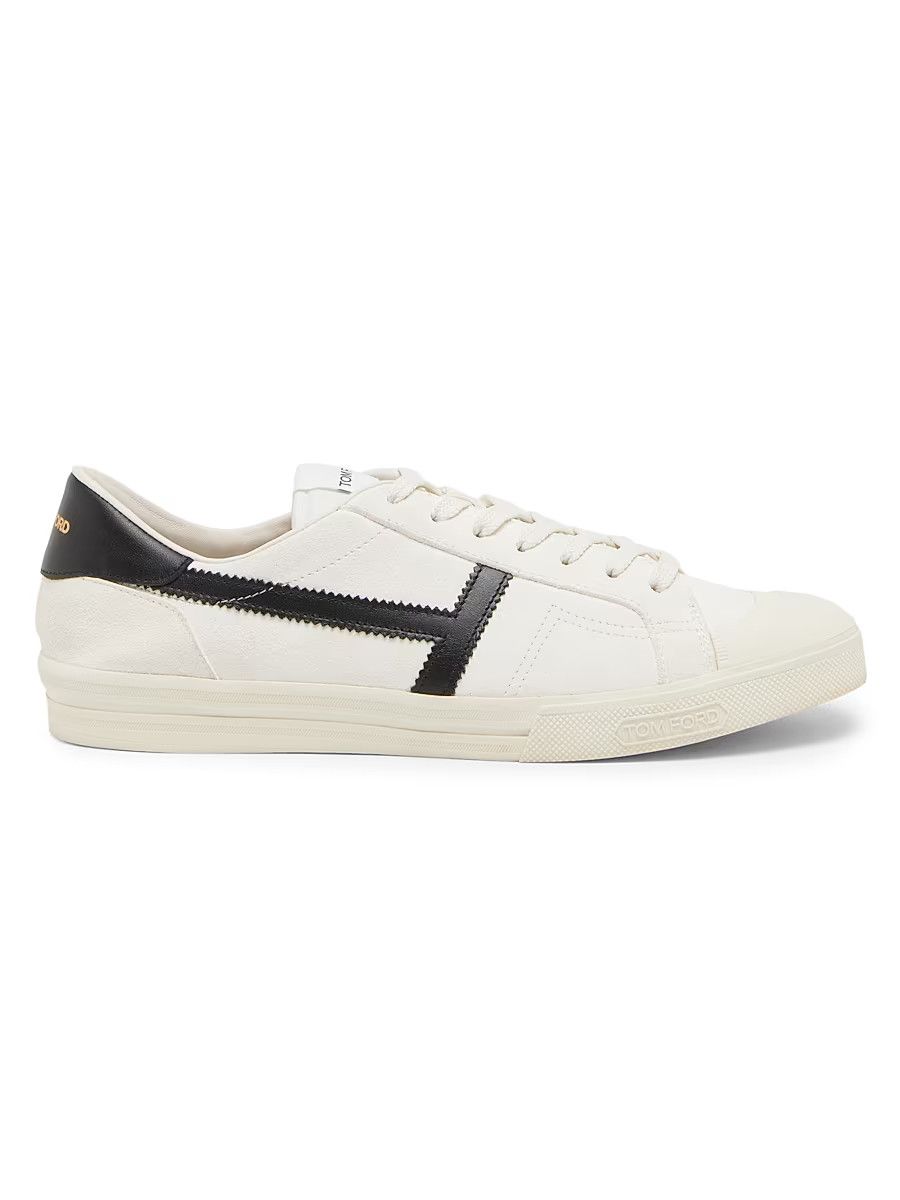 Tom Ford os11x0226 Size: 12 TF / Jarvis Leather Low-Top Sneakers Size US 12 / EU 45 - 1 Thumbnail