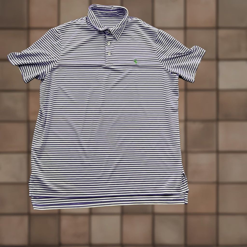 Ralph Lauren Ralph Lauren Performance Polo Shirt Men XL Multicolor Striped Short Sleeve Golf Polo Shirt Adidas? Size US XL / EU 56 / 4 - 1 Thumbnail