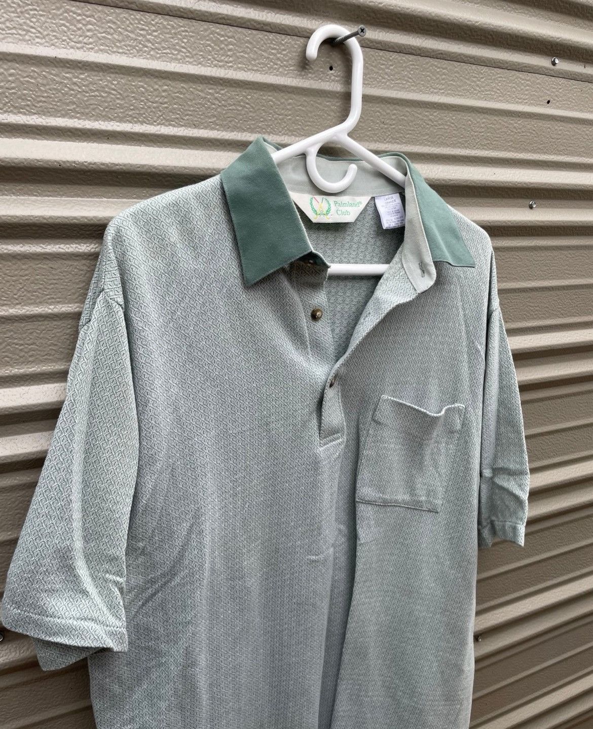 Other Vintage Palmland Club Polo Shirt Green Collar Mens Large Size US L / EU 52-54 / 3 - 6 Thumbnail