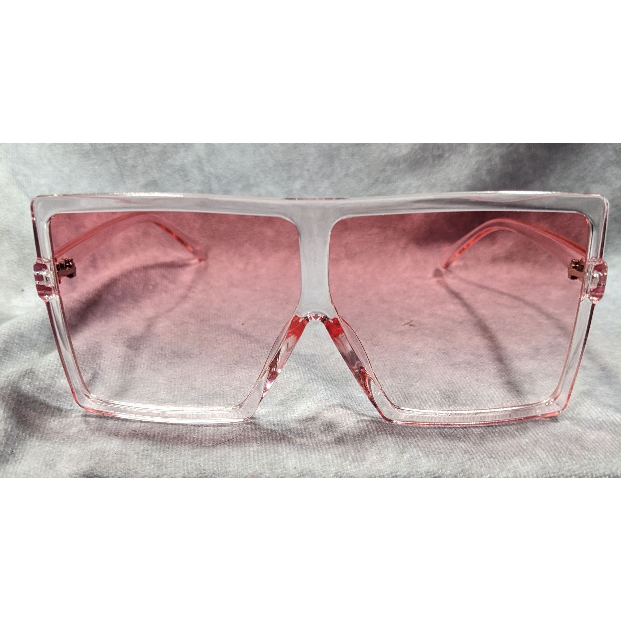 Other Olivia Danielle Collection Pink Oversized Translucent Sungla Size ONE SIZE - 1 Thumbnail