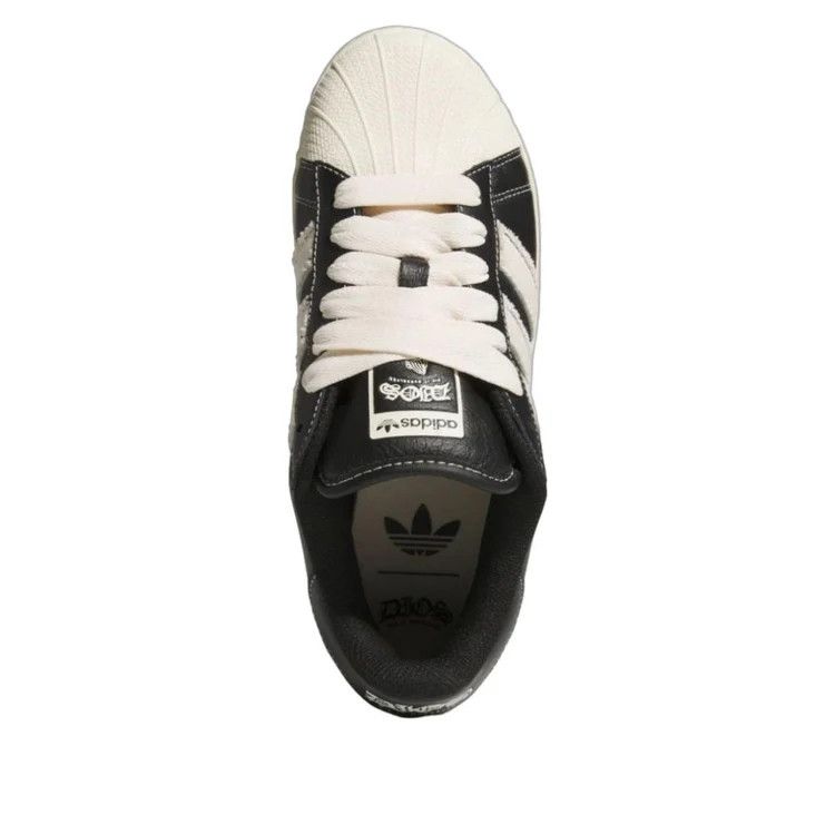 Adidas o1mle0426 Unisex Superstar Low-Top Sneakers in White/Black Size US 10 / EU 43 - 5 Thumbnail