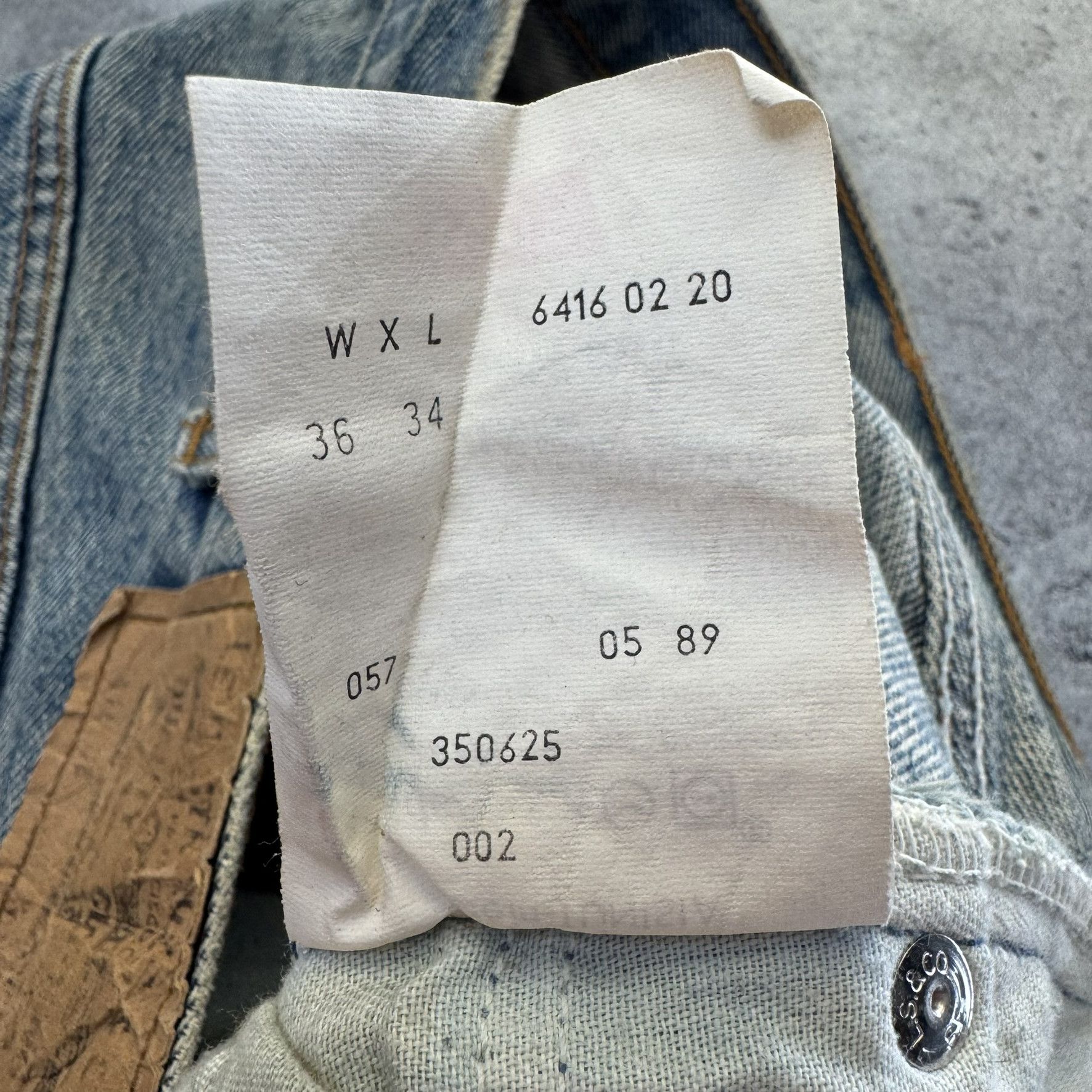 Levi's × Levi's Vintage Clothing Levi's 416 Orange Tab tapered stonewash jeans Size US 36 / EU 52 - 9 Thumbnail