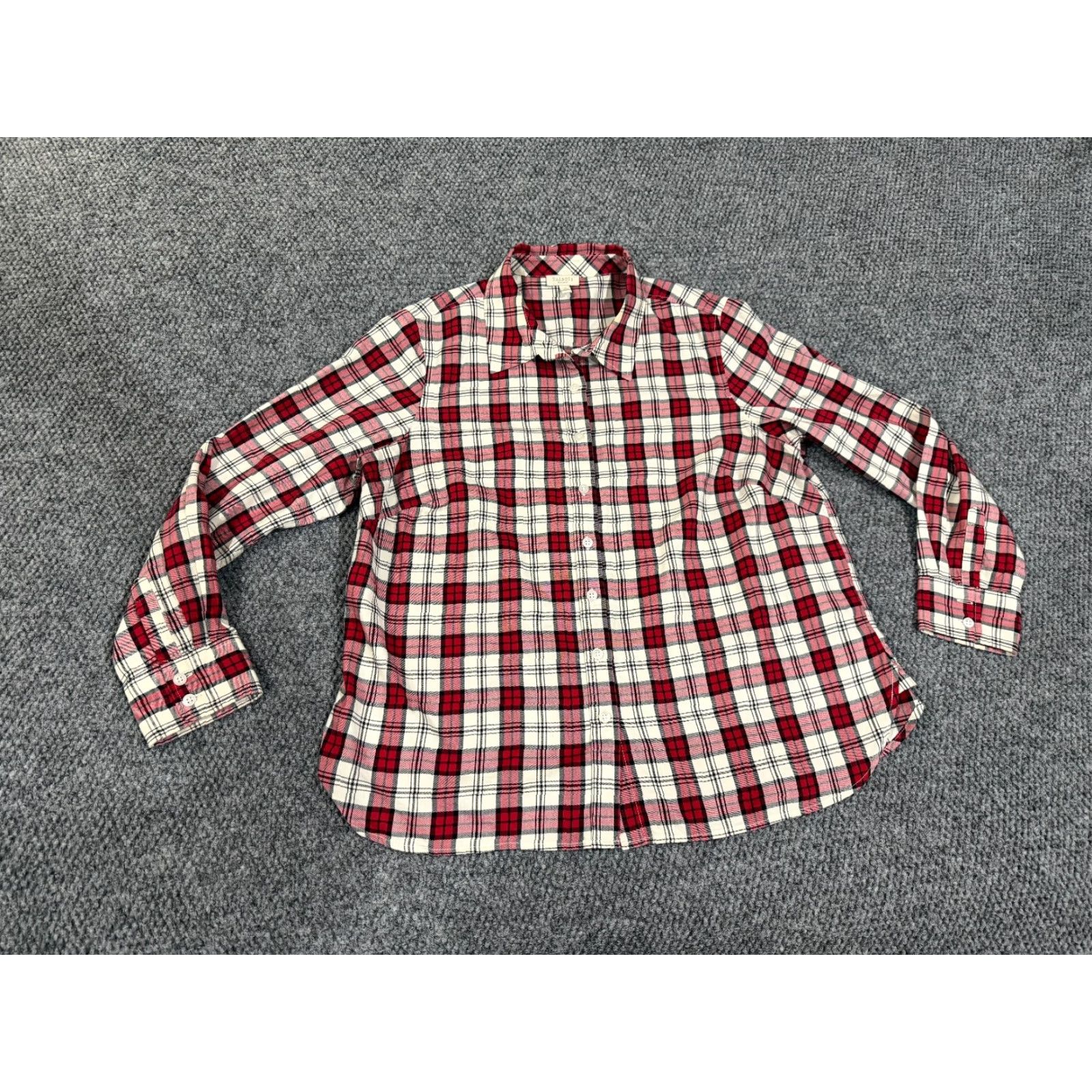 Talbots Talbots button up shirt Womens 0X Plus red plaid long sleeve casual Button-Up Size XL / US 12-14 / IT 48-50 - 2 Thumbnail