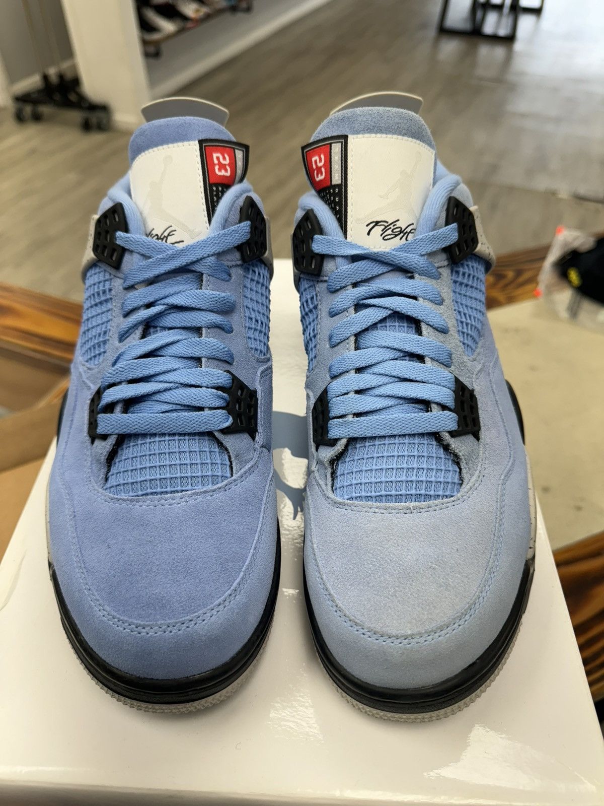 Jordan Brand × Nike AJ 4 University blue NEW! (DISCOLORED) Size US 10.5 / EU 43-44 - 11 Thumbnail