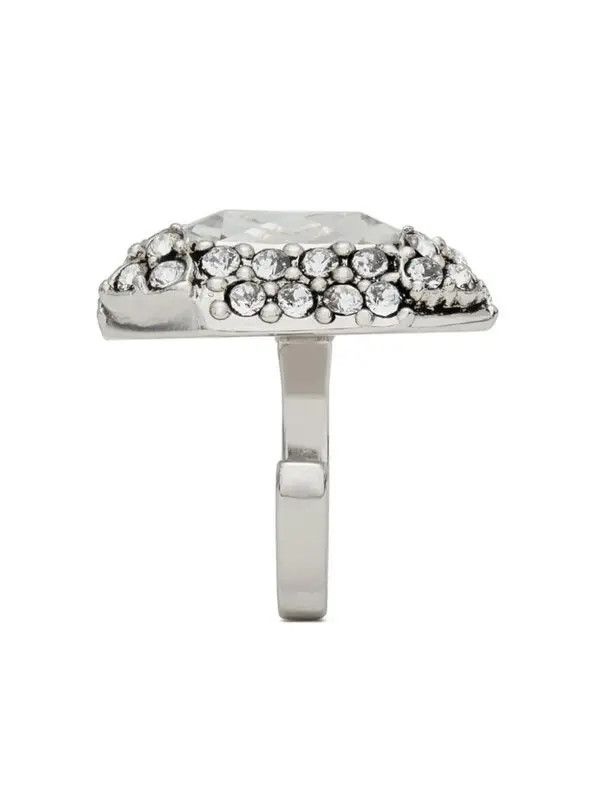 Saint Laurent Paris o1bcso1str0226 Size:07/Knuckle Duster Ring in Silver Size ONE SIZE - 4 Thumbnail